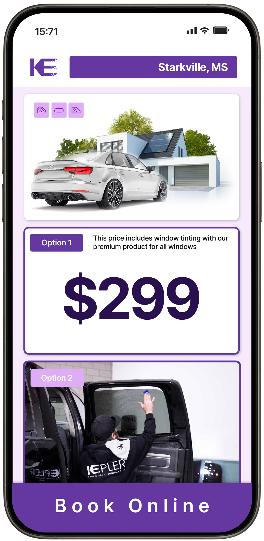 View Competitive Window Tinting Prices in Starkville, Mississippi
