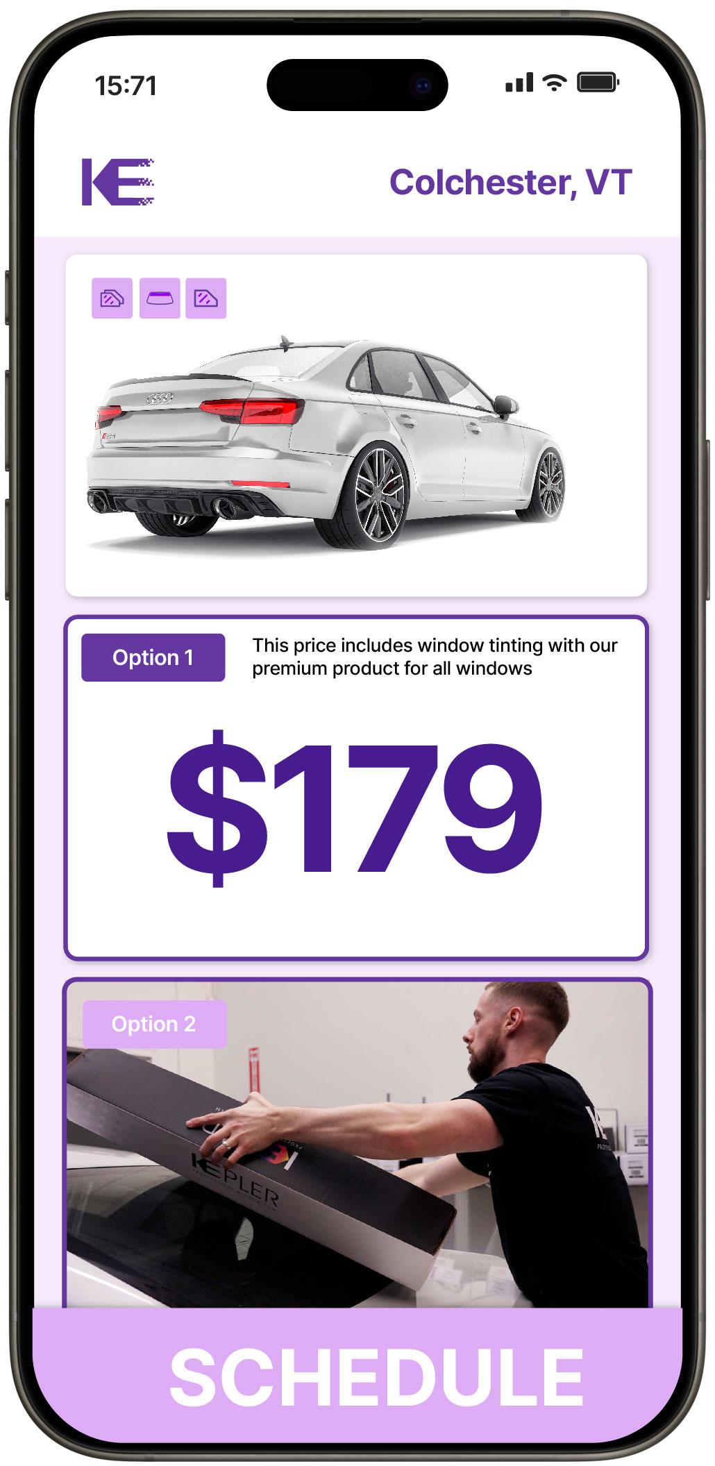 View Affordable Car Window Tinting Costs in Colchester, Vermont