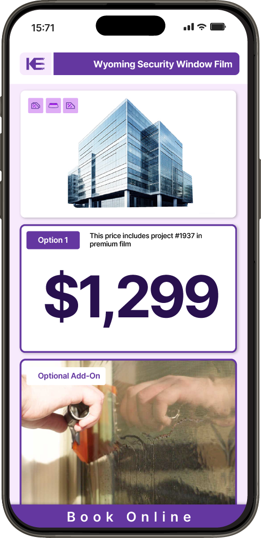 Get Security Window Film Pricing on Your Phone in Wyoming