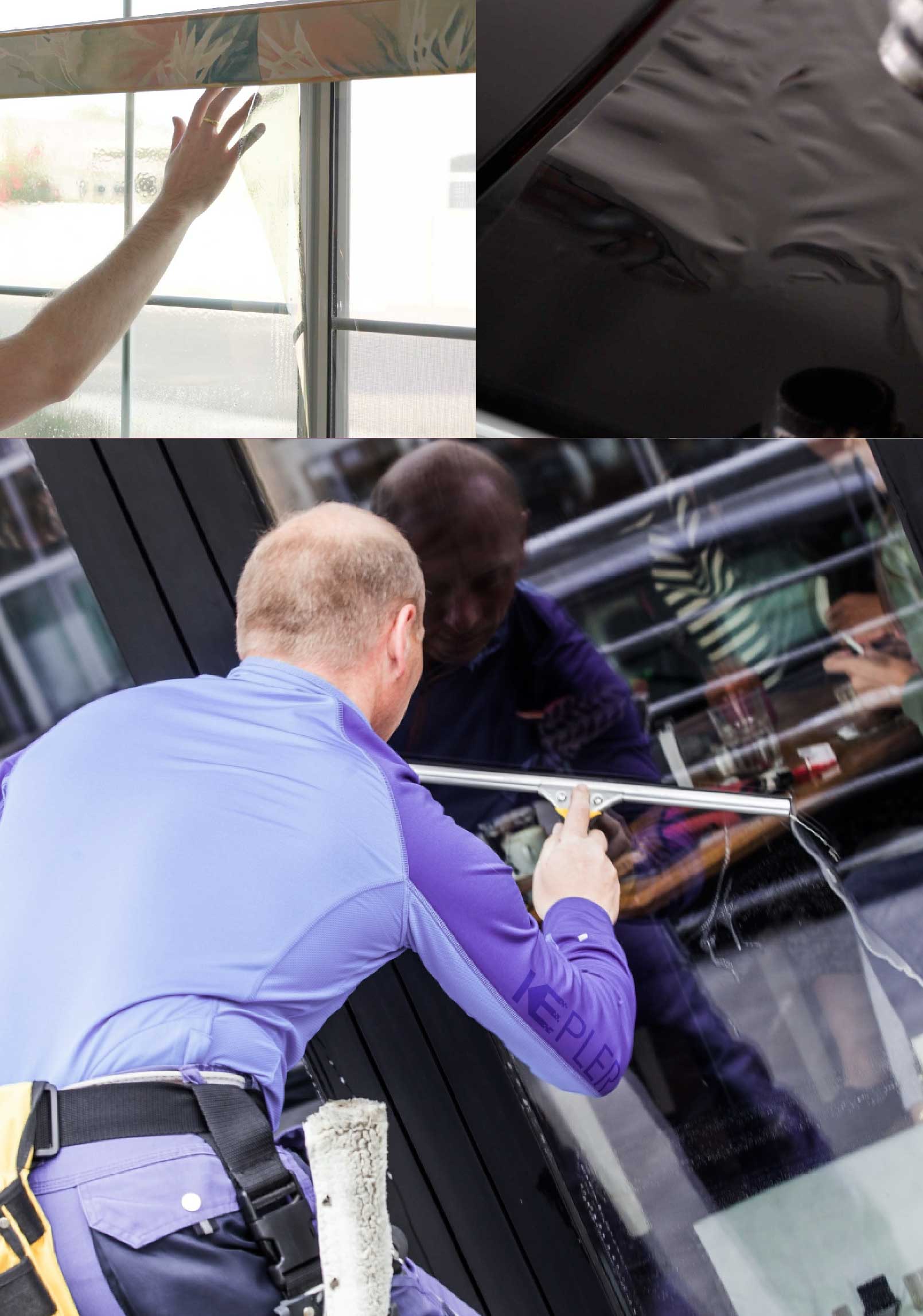 Kepler Professional Applying Anti-Graffiti Window Film to a Rancho Mirage Shop Front