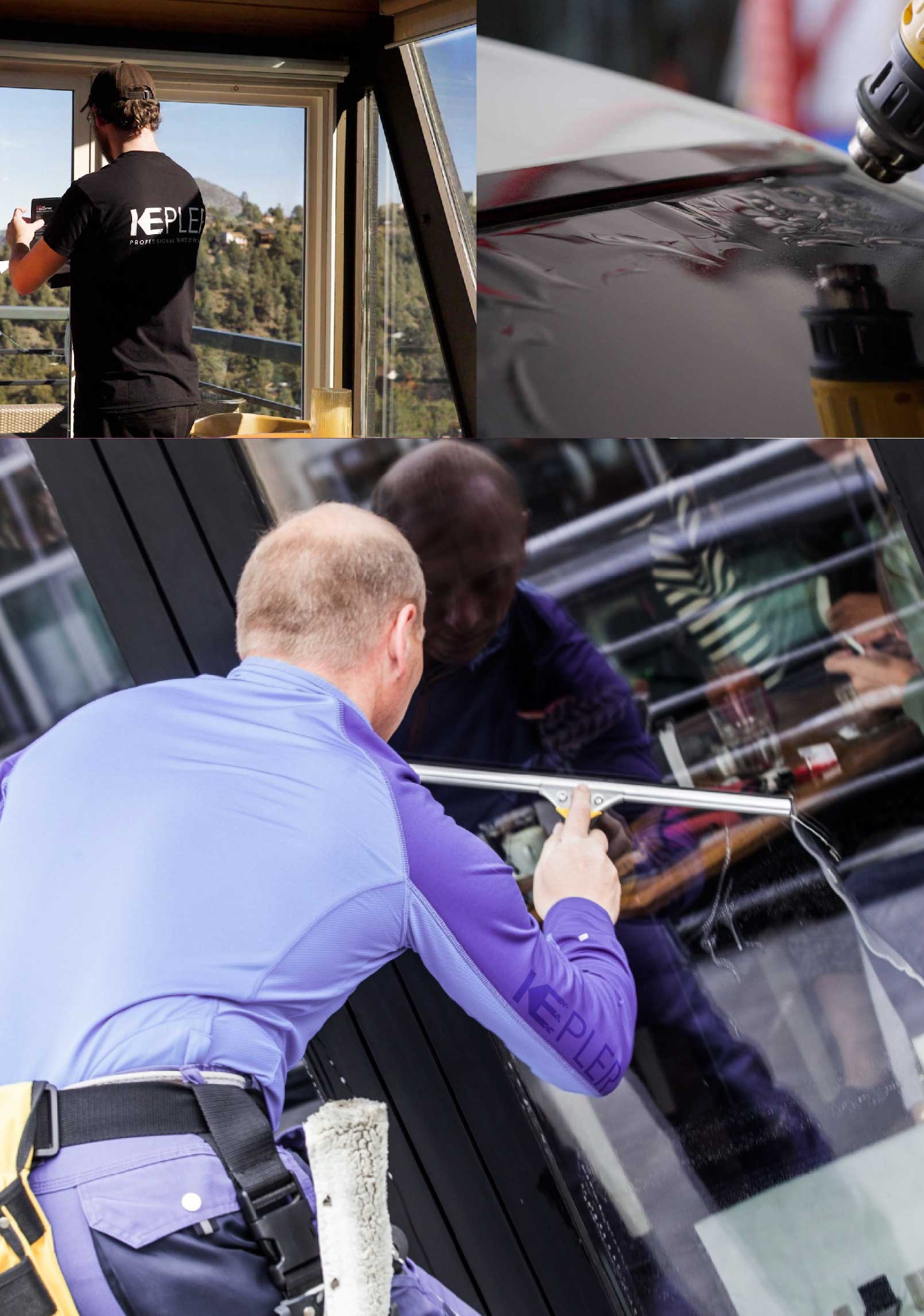 Kepler Professional Applying Anti-Graffiti Window Film to a Imperial Beach Shop Front
