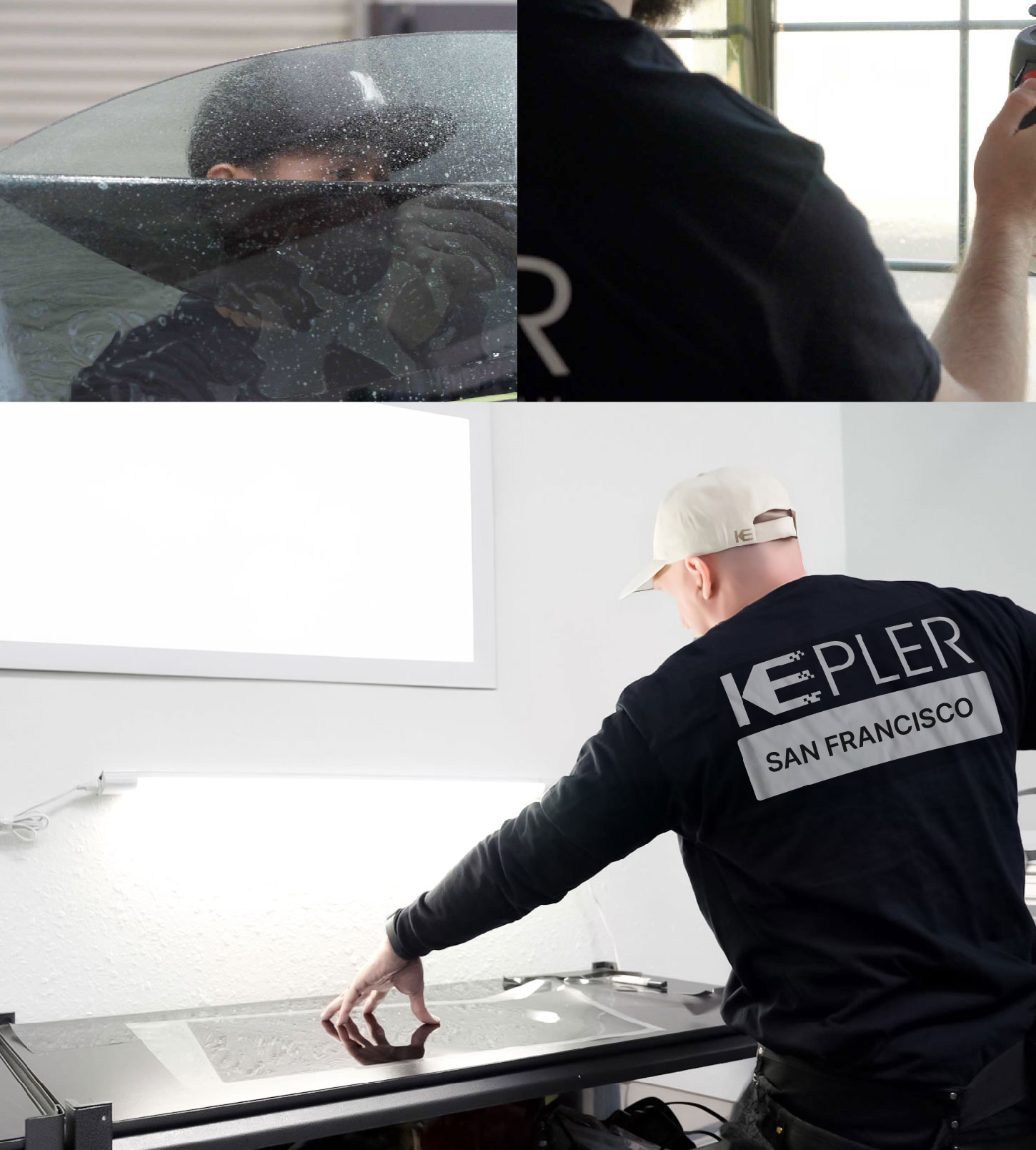 Window Tinting Specialist Cutting Film in San Francisco, California
