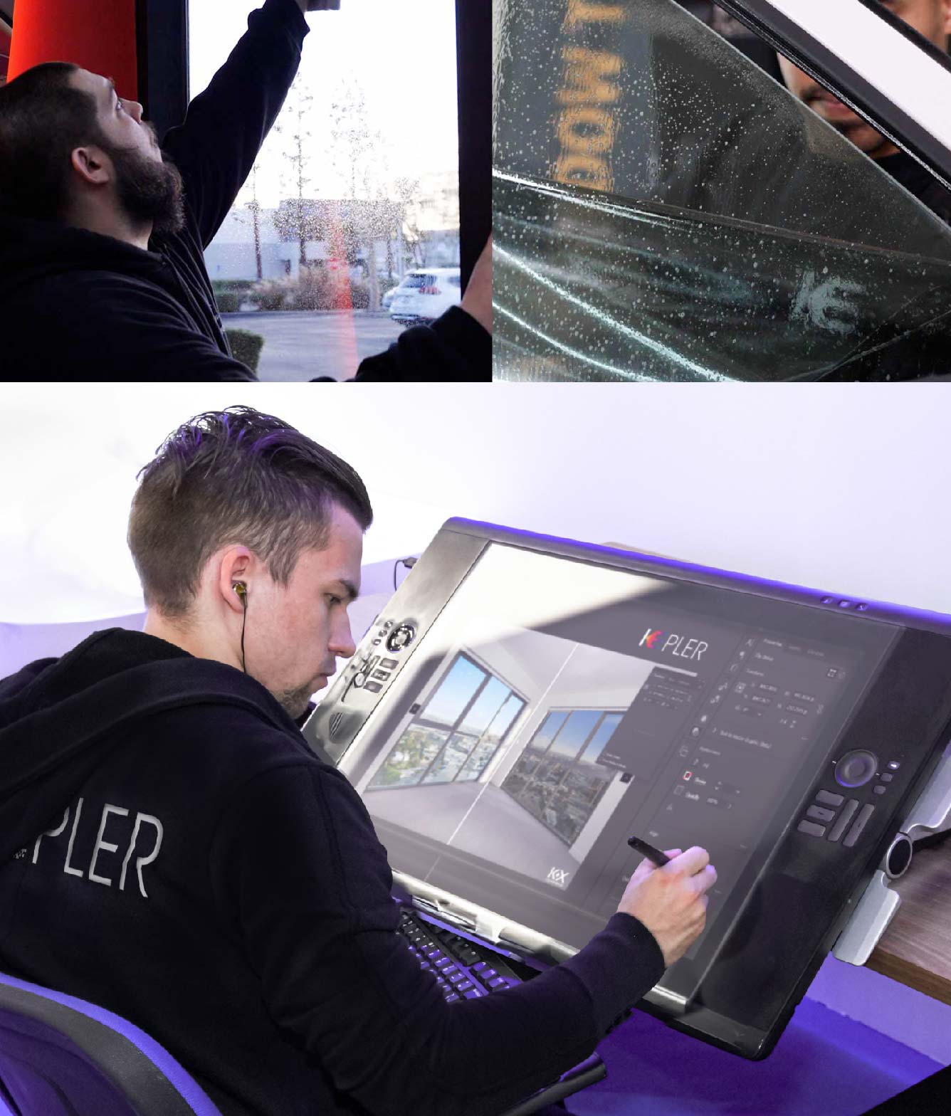 Kepler Specialist Performing Commercial Window Tinting in Manitowoc Manitowoc