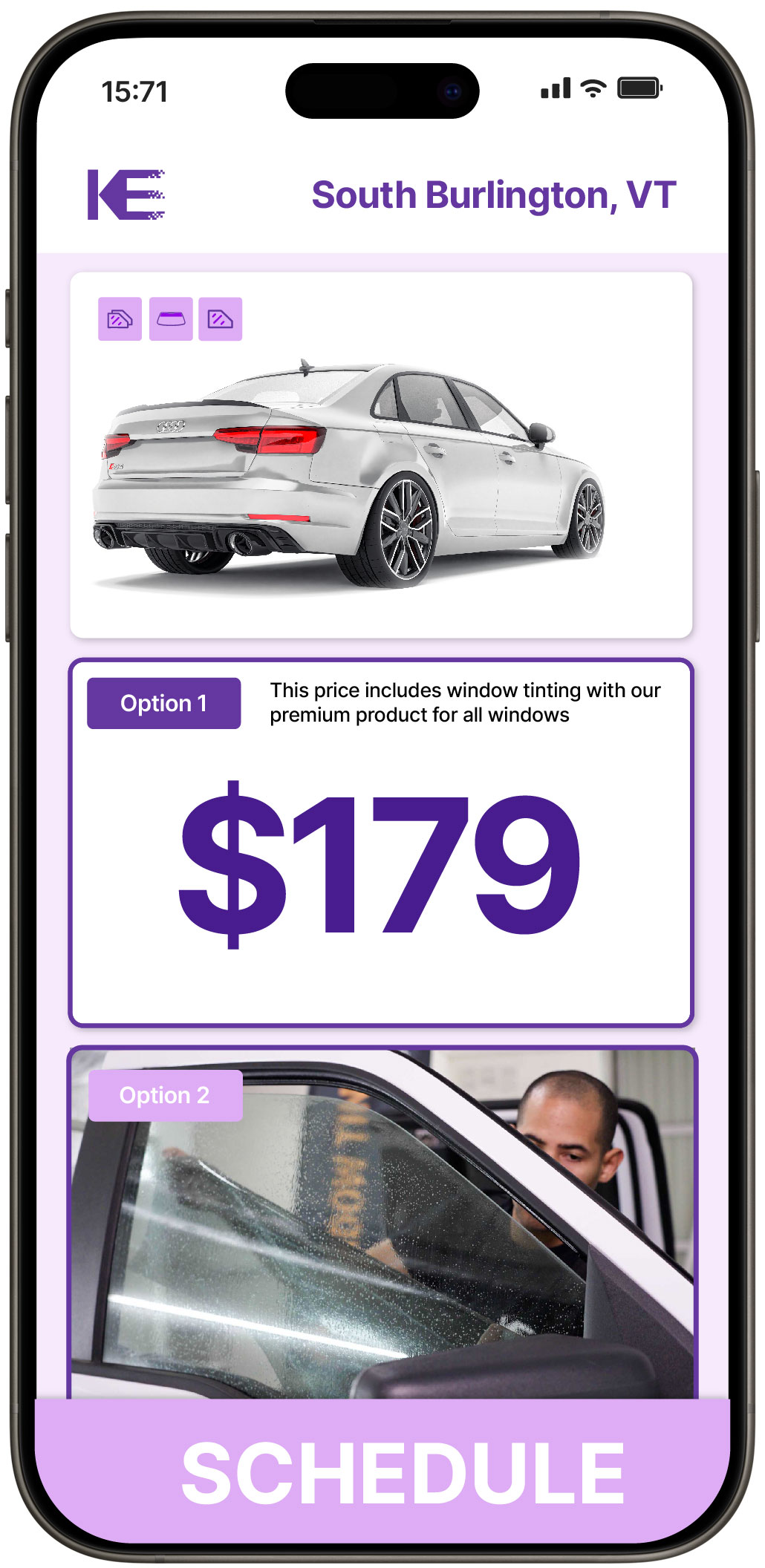 View Reasonable Car Window Tinting Rates in South Burlington, Vermont