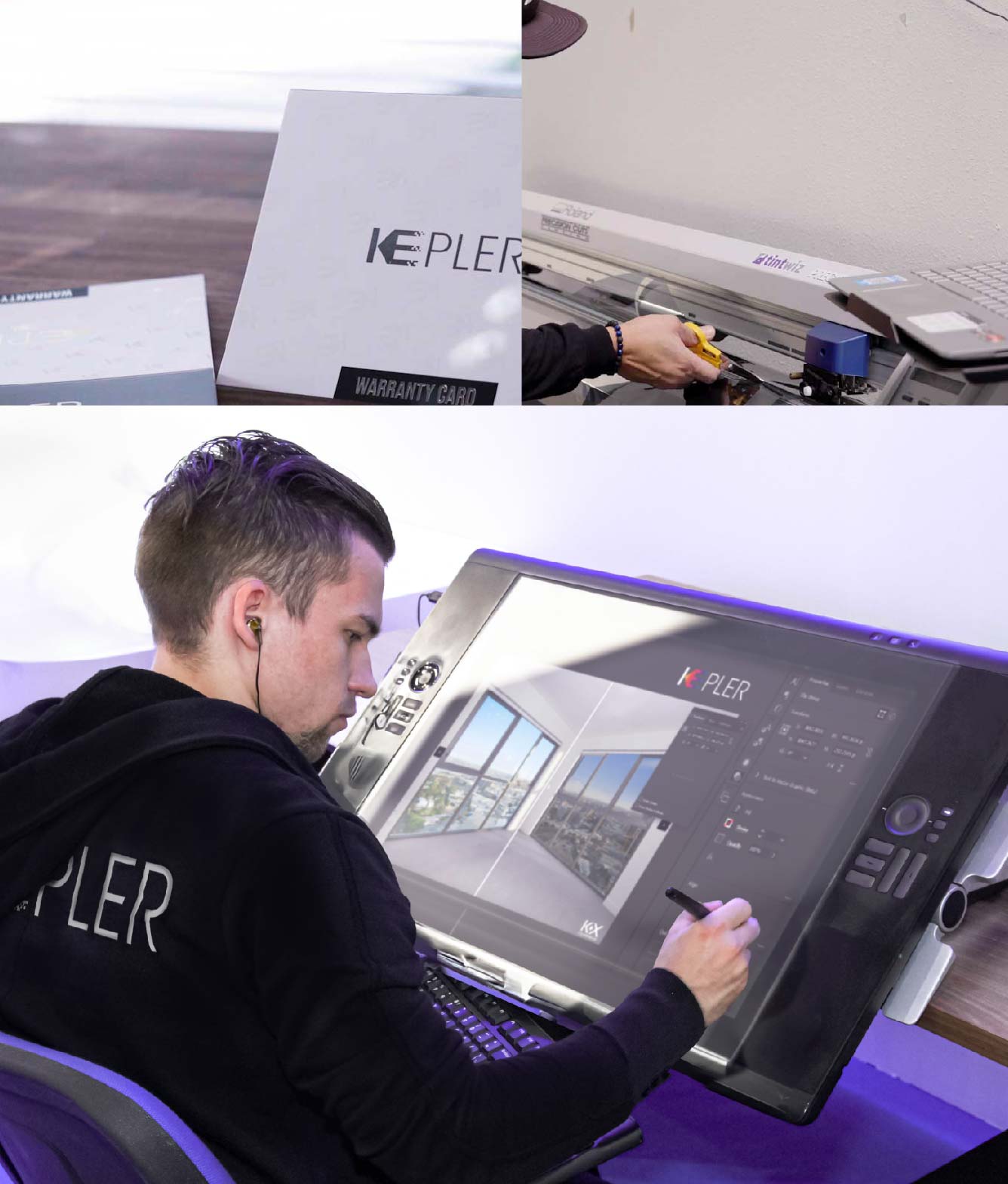 Kepler Specialist Performing Commercial Window Tinting in Sherman Sherman