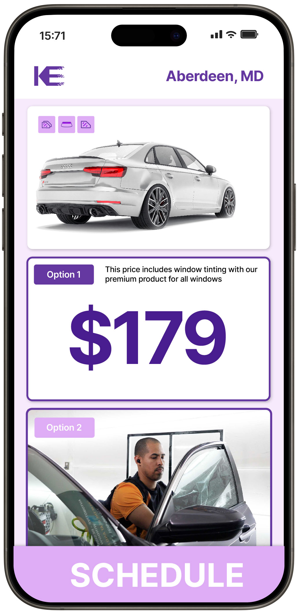 View Competitive Car Window Tinting Costs in Aberdeen, Maryland