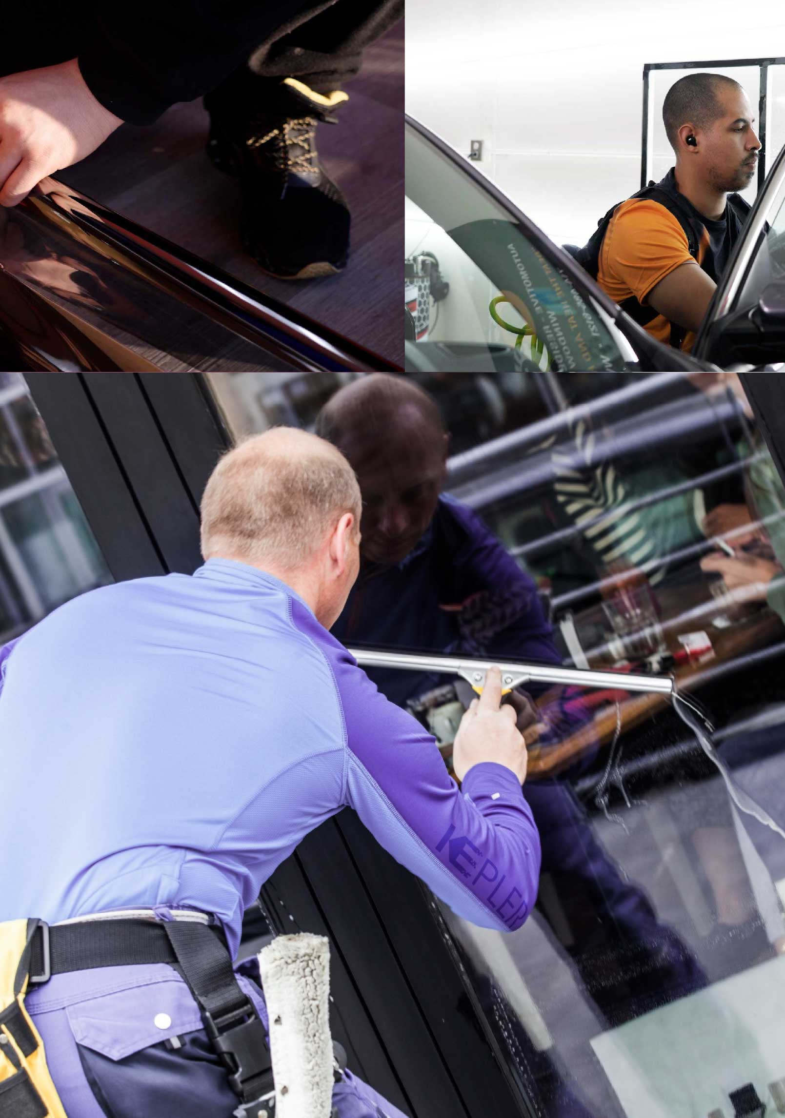 Kepler Expert Applying Anti-Graffiti Window Film to a Dorchester Shop Front