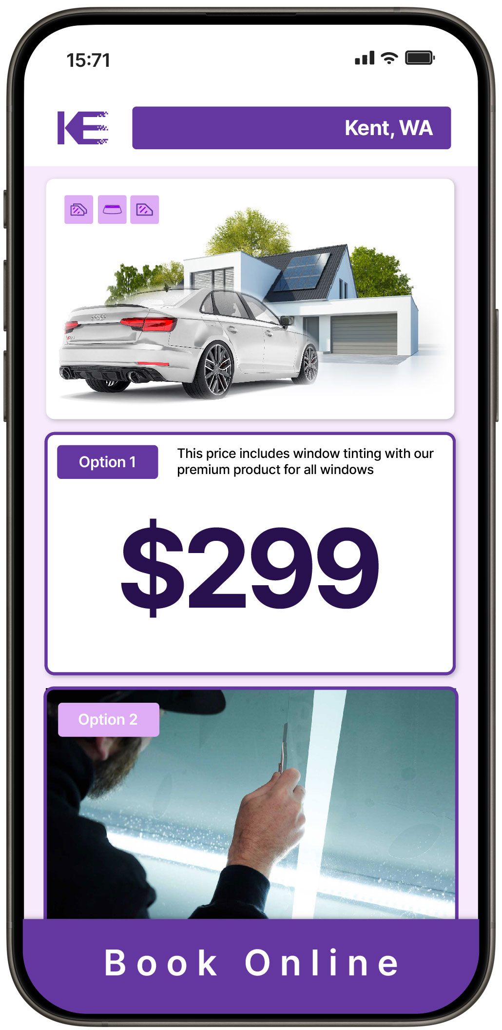 View Competitive Tesla Window Tinting Rates in Mill Creek, Washington
