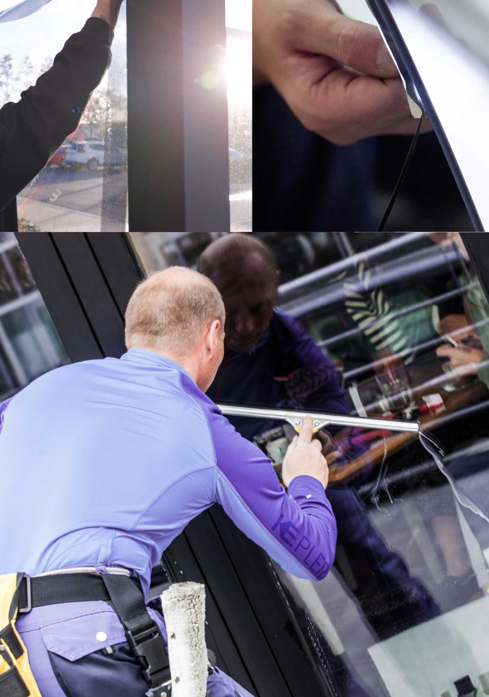 Kepler Expert Applying Anti-Graffiti Window Film to a Klamath Falls Shop Front