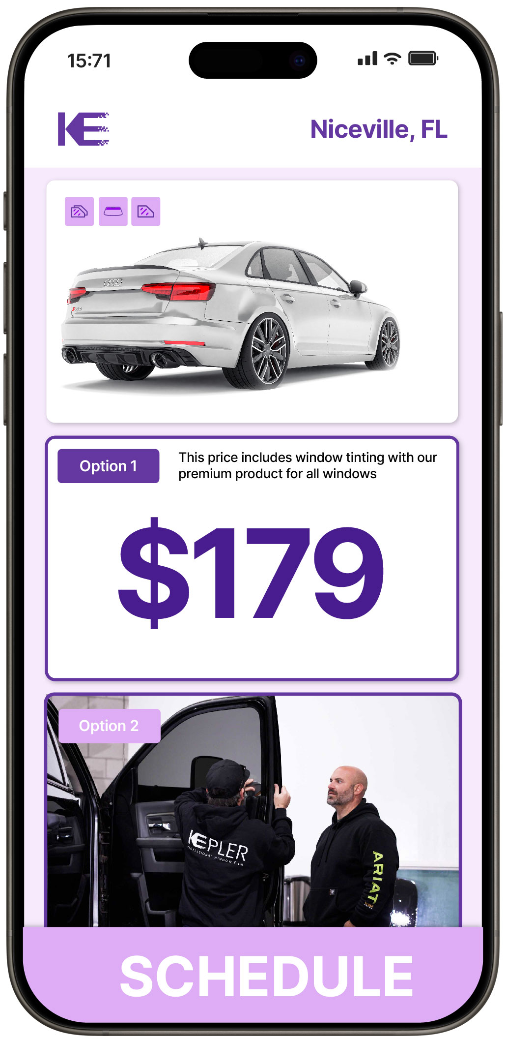 View Competitive Car Window Tinting Rates in Niceville, Florida