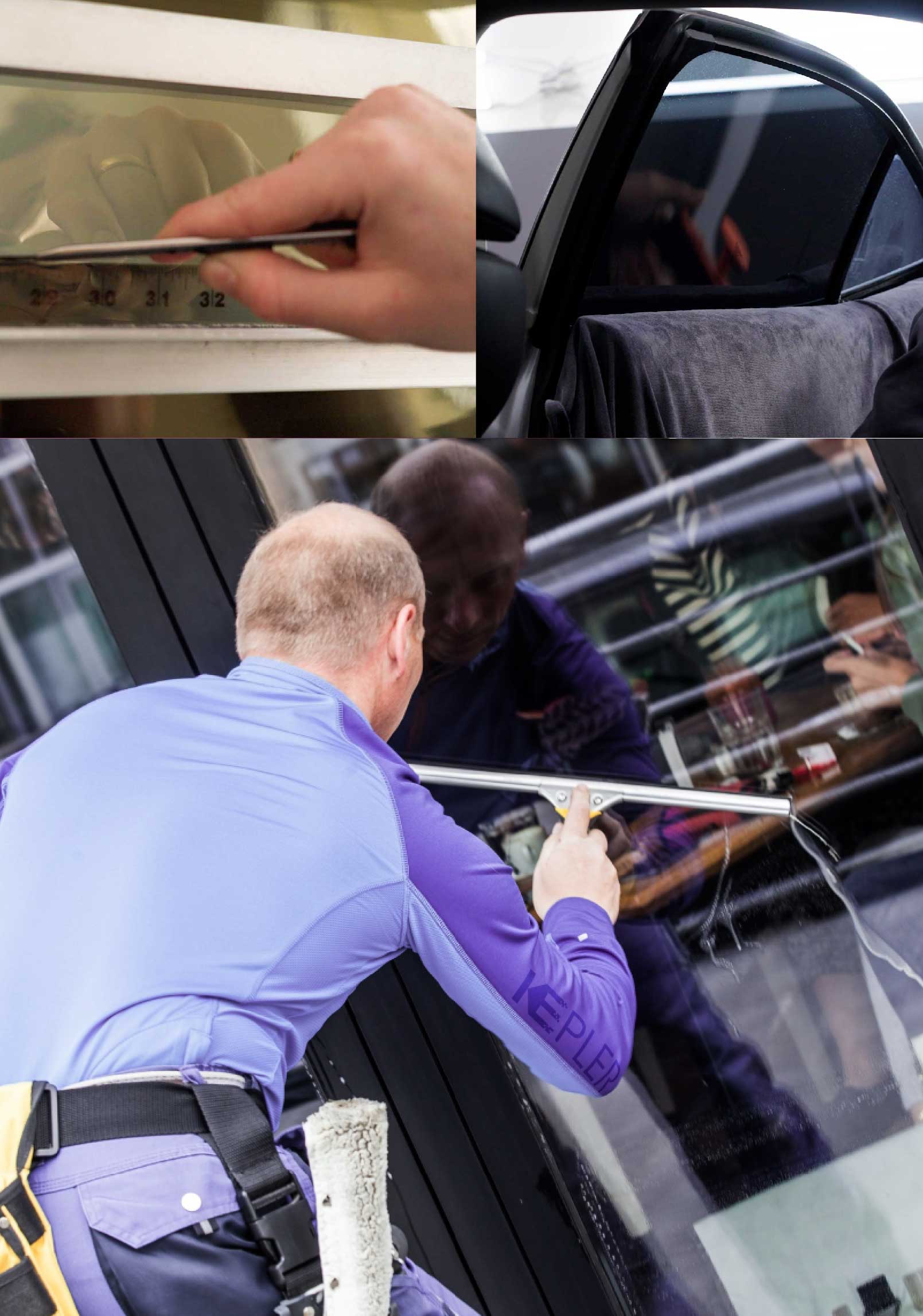 Kepler Expert Applying Anti-Graffiti Window Film to a Cedar City Shop Front