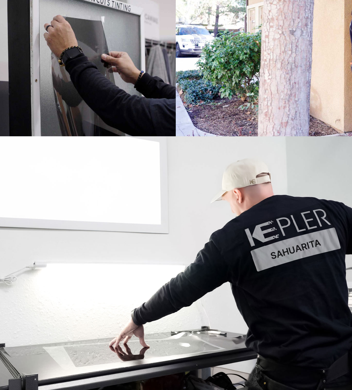 Window Tinting Specialist Cutting Film in Sahuarita, Arizona