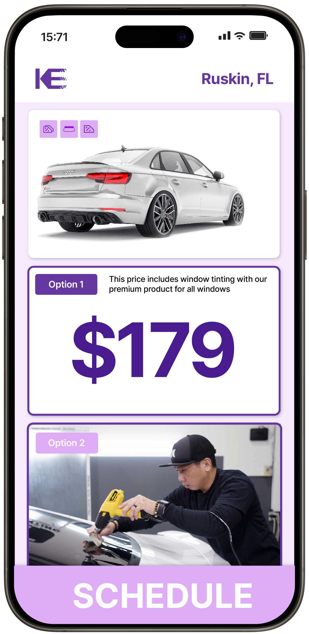 View Competitive Car Window Tinting Prices in Ruskin, Florida