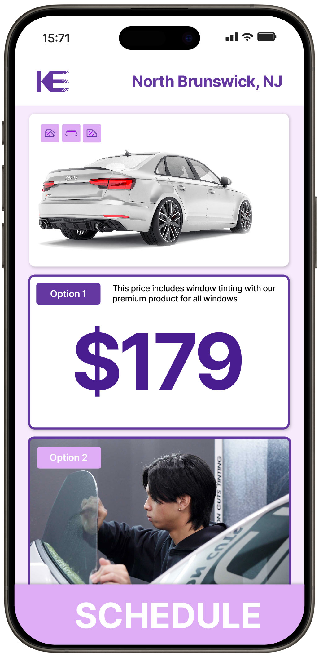 View Affordable Car Window Tinting Prices in North Brunswick, New Jersey