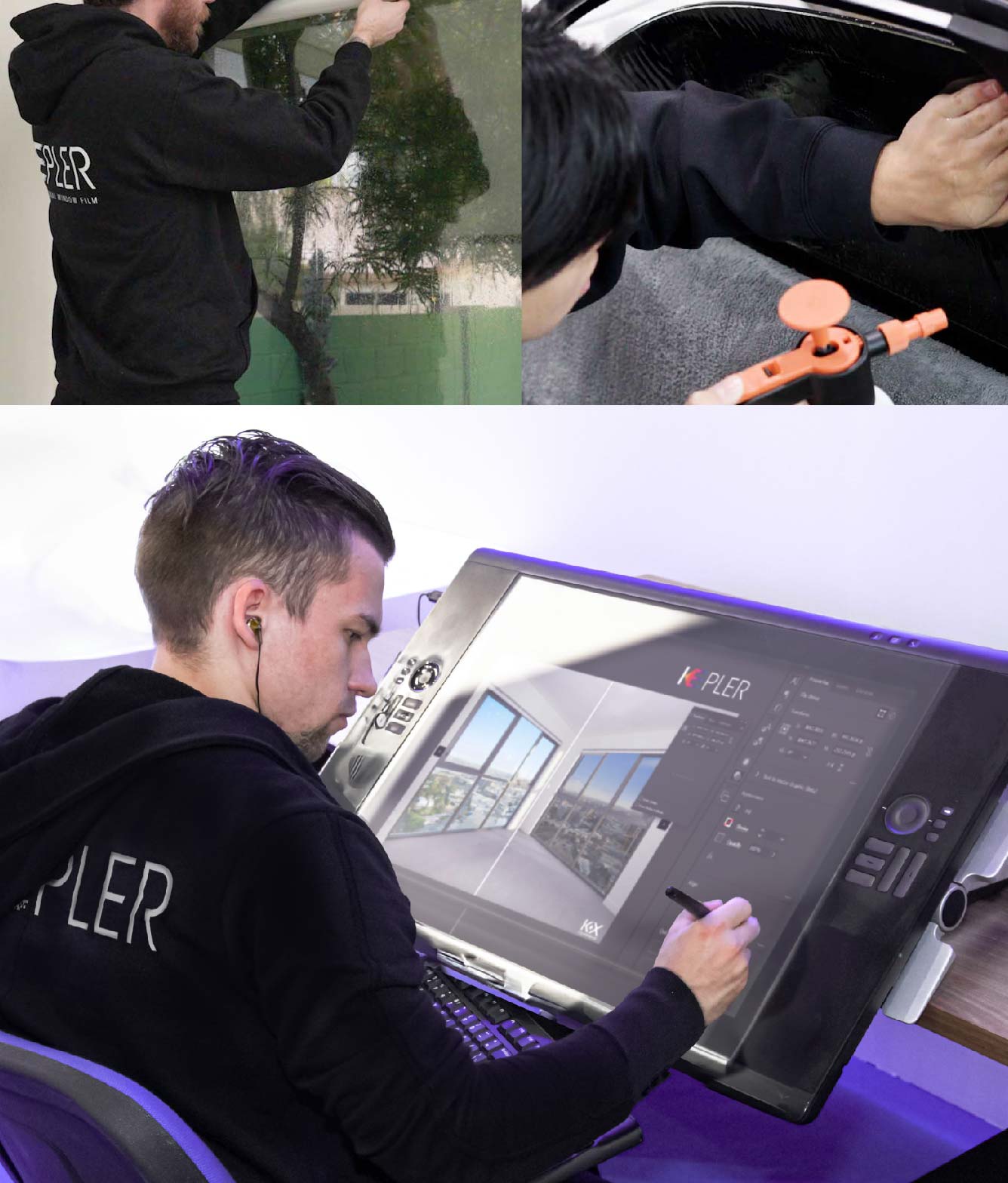Kepler Specialist Performing Commercial Window Tinting in Austin Austin