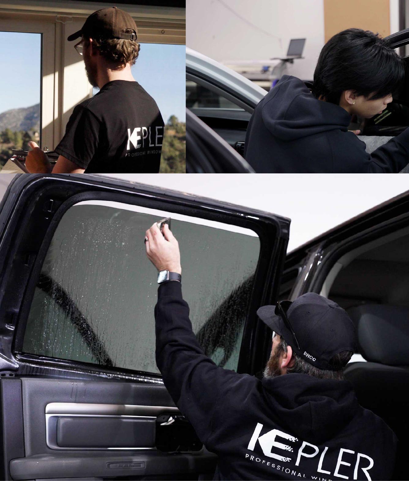 Kepler Window Tinting Specialists at Work in Lemon Grove, California