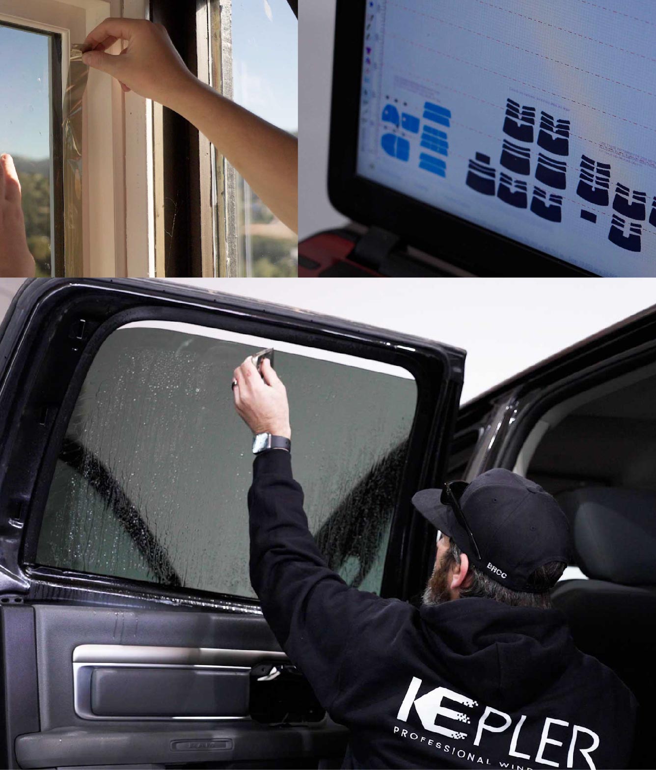 Kepler Window Tinting Specialists at Work in Lakeland, Michigan