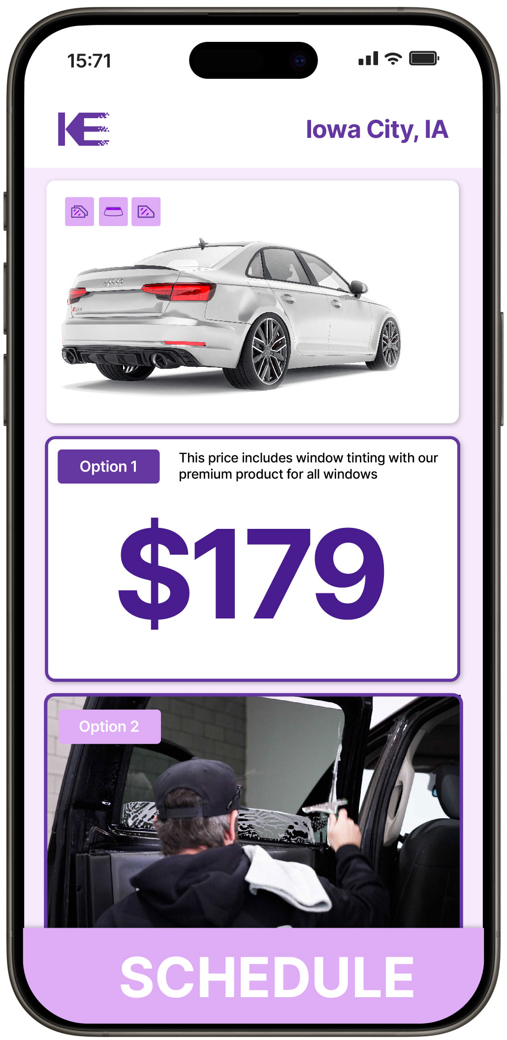 View Competitive Car Window Tinting Costs in Iowa City, Iowa