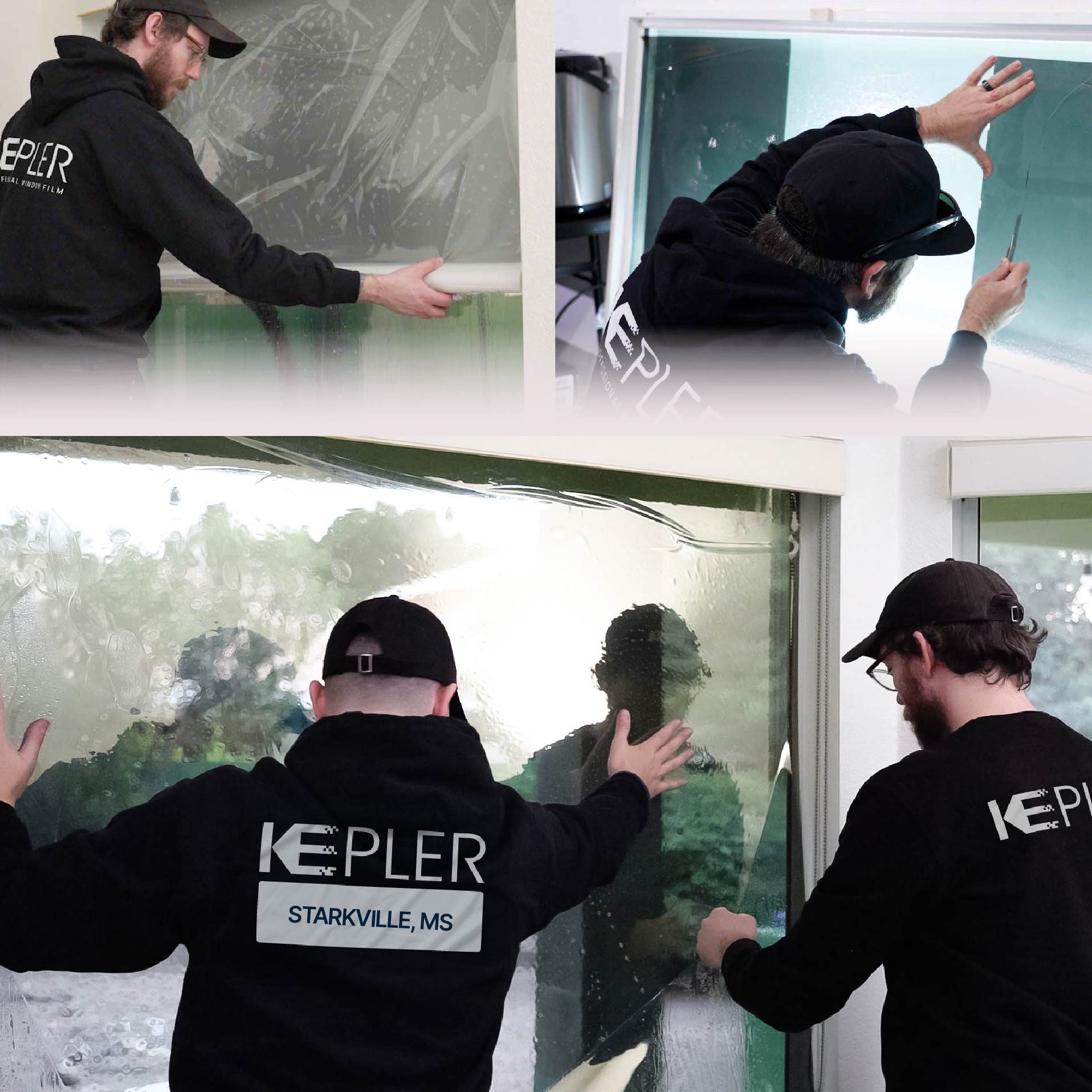 Kepler Specialist Performing Commercial Window Tinting in Starkville Starkville