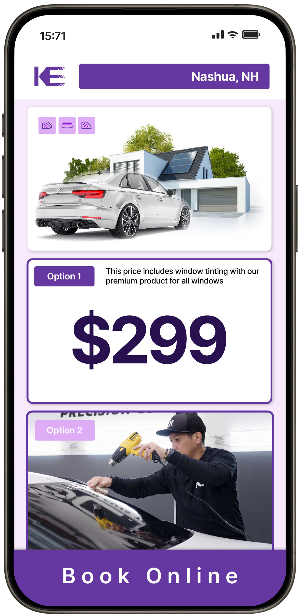View Affordable Tesla Window Tinting Prices in Salem, New Hampshire