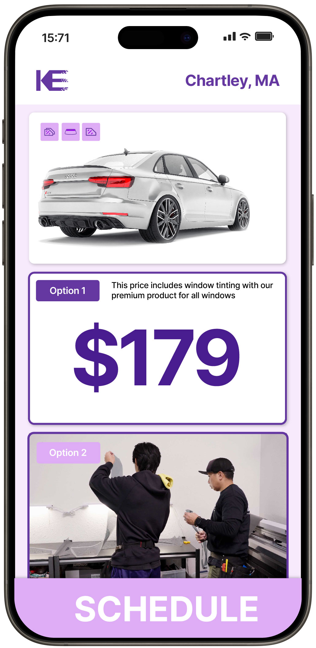 View Reasonable Car Window Tinting Costs in Chartley, Massachusetts