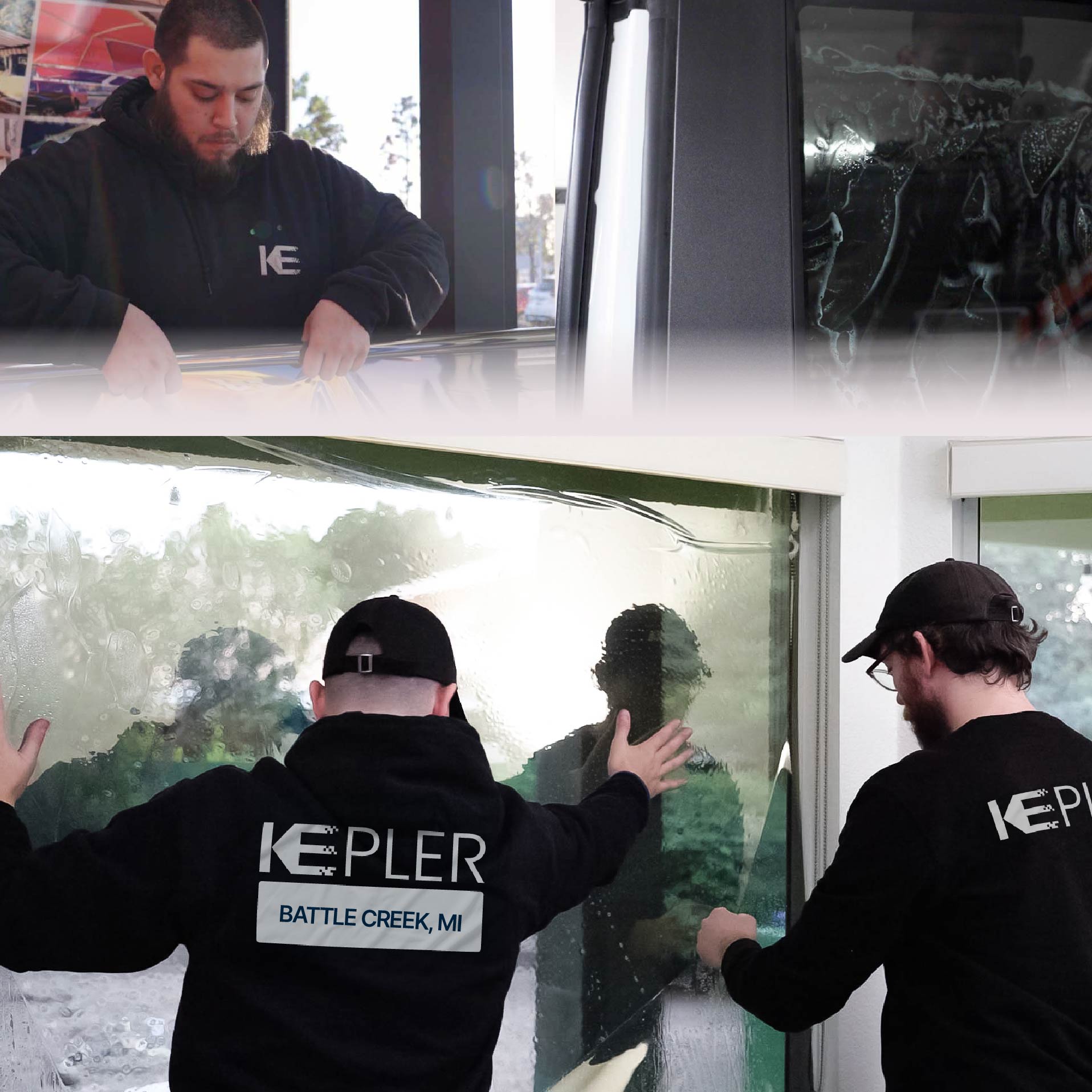 Kepler Specialist Performing Commercial Window Tinting in Battle Creek Battle Creek