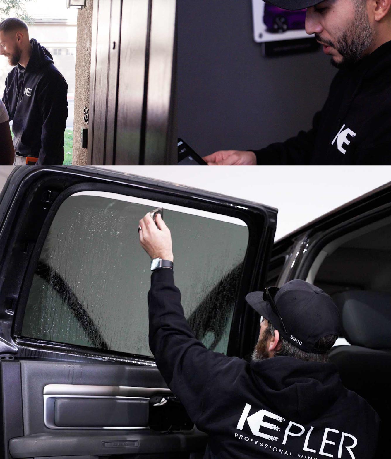 Kepler Window Tinting Specialists at Work in Parker, Colorado