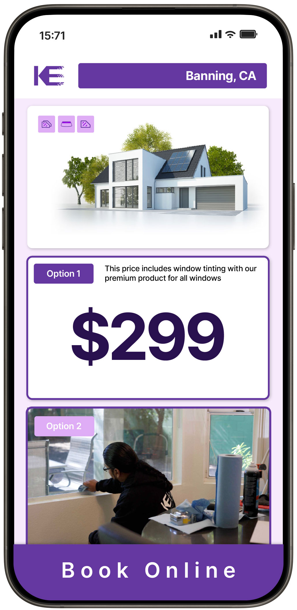 View Competitive Home Window Tinting Rates in Banning, California