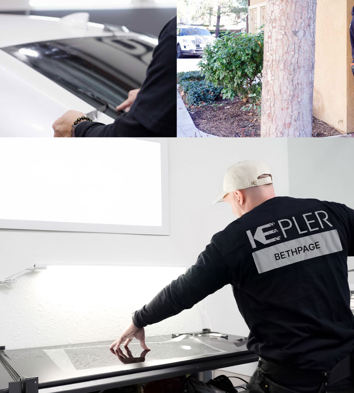 Window Tinting Specialist Cutting Film in Bethpage, New York