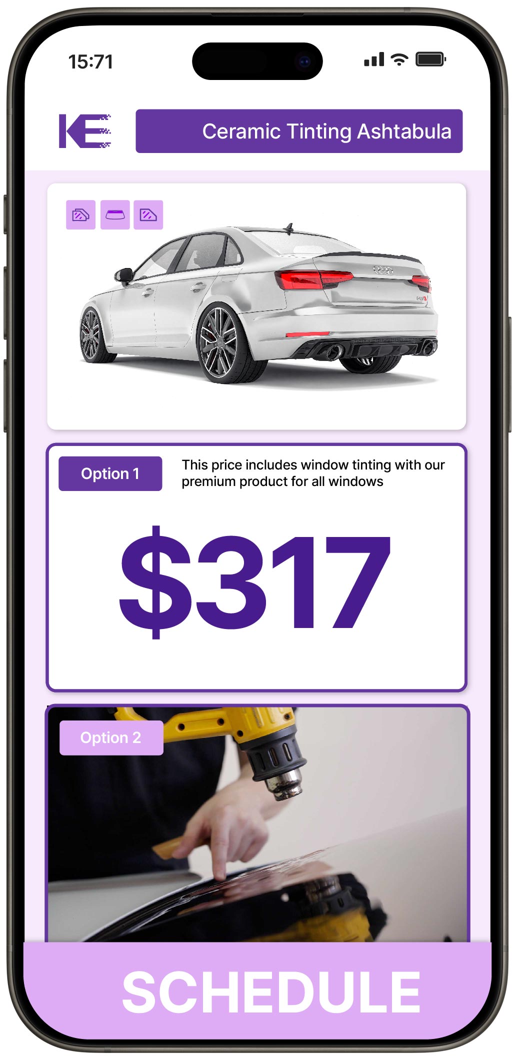 View Competitive Ceramic Window Tinting Costs in Ashtabula, Ohio