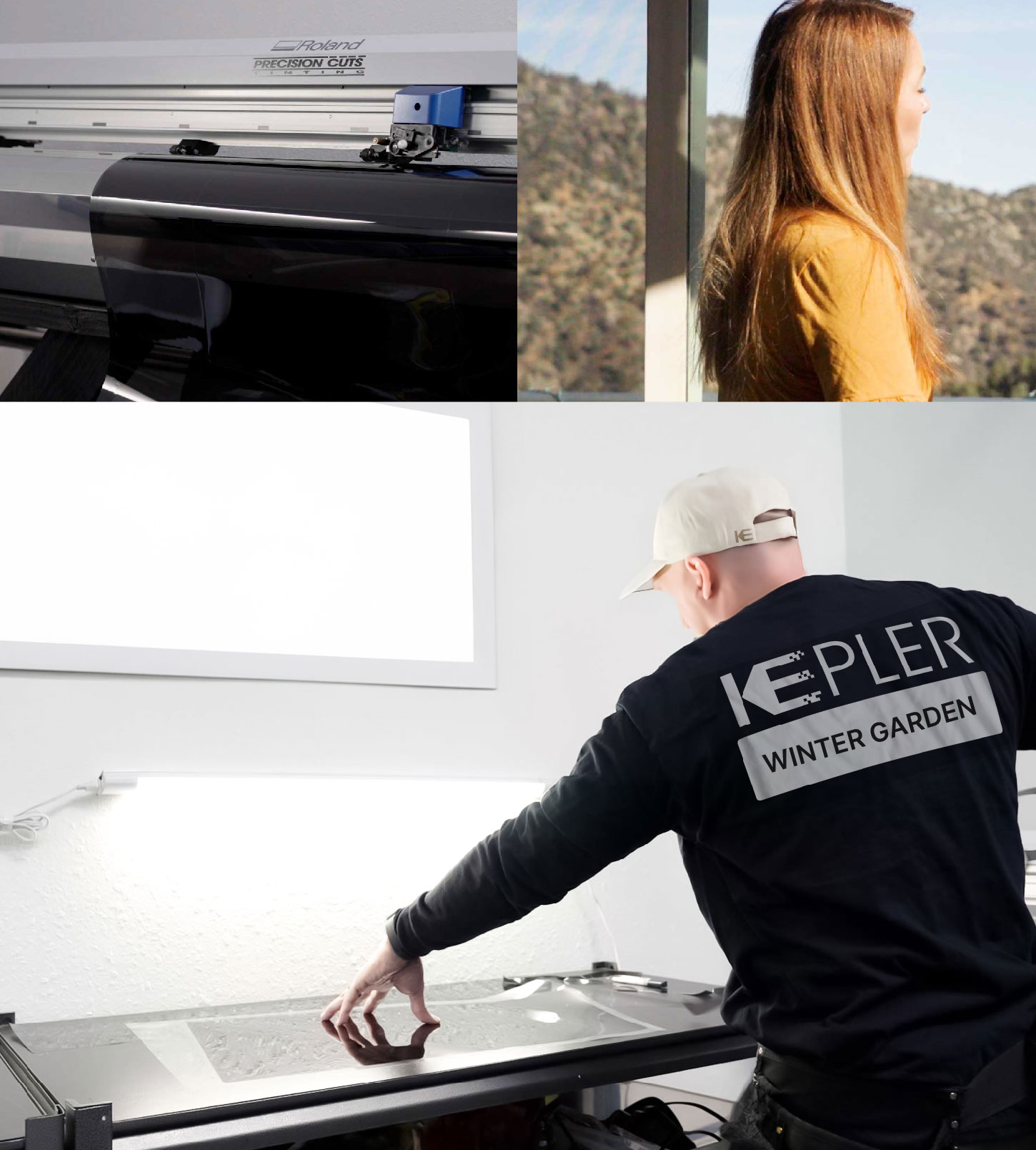 Window Tinting Specialist Cutting Film in Winter Garden, Florida