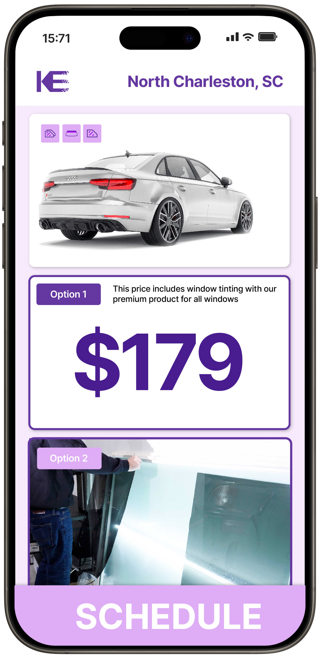View Competitive Car Window Tinting Costs in North Charleston, South Carolina