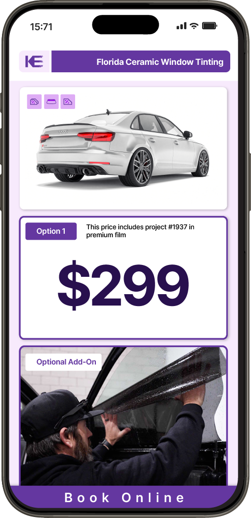 View Competitive Car Window Tinting Prices in Florida