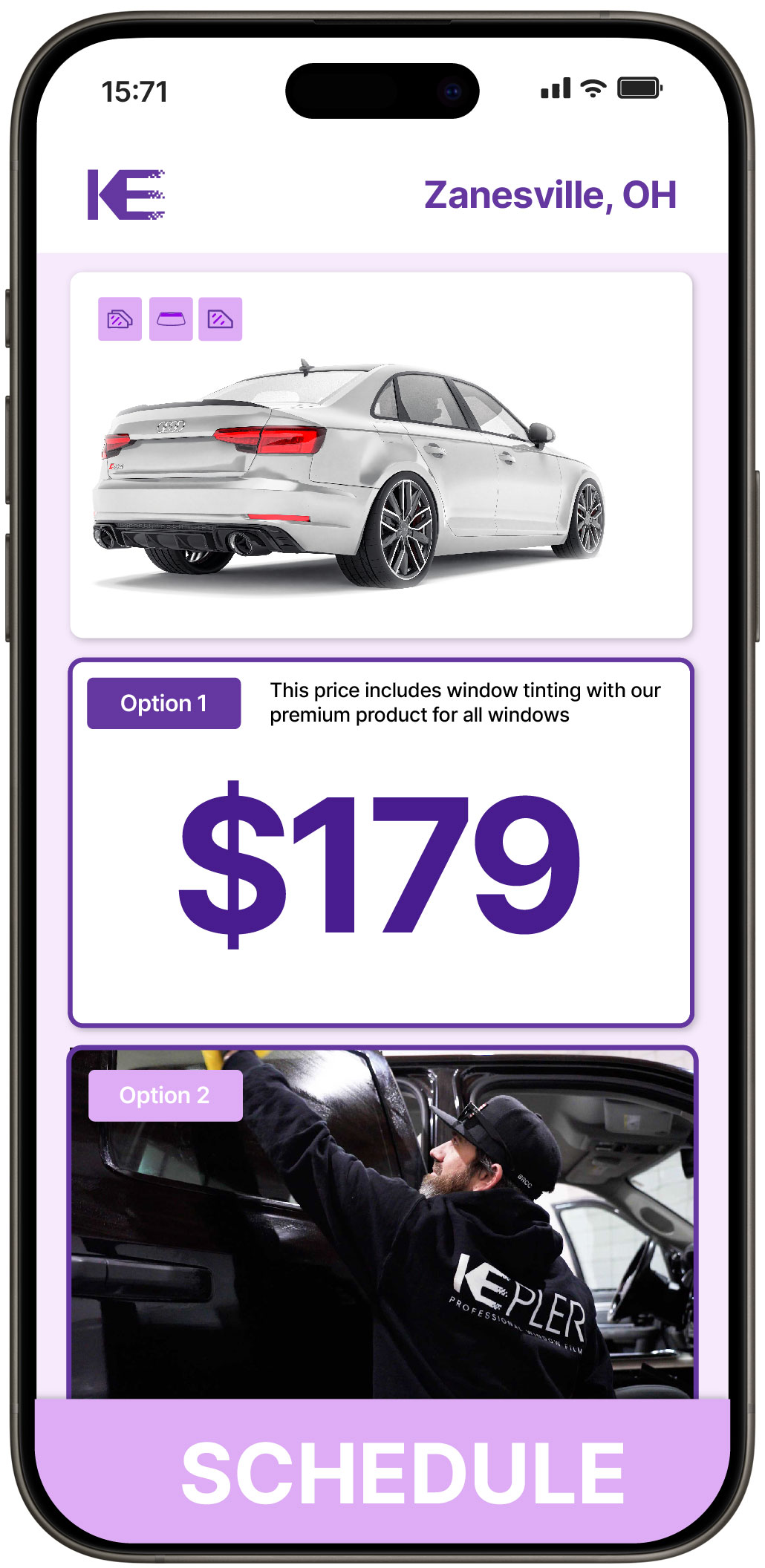 View Affordable Car Window Tinting Costs in Zanesville, Ohio