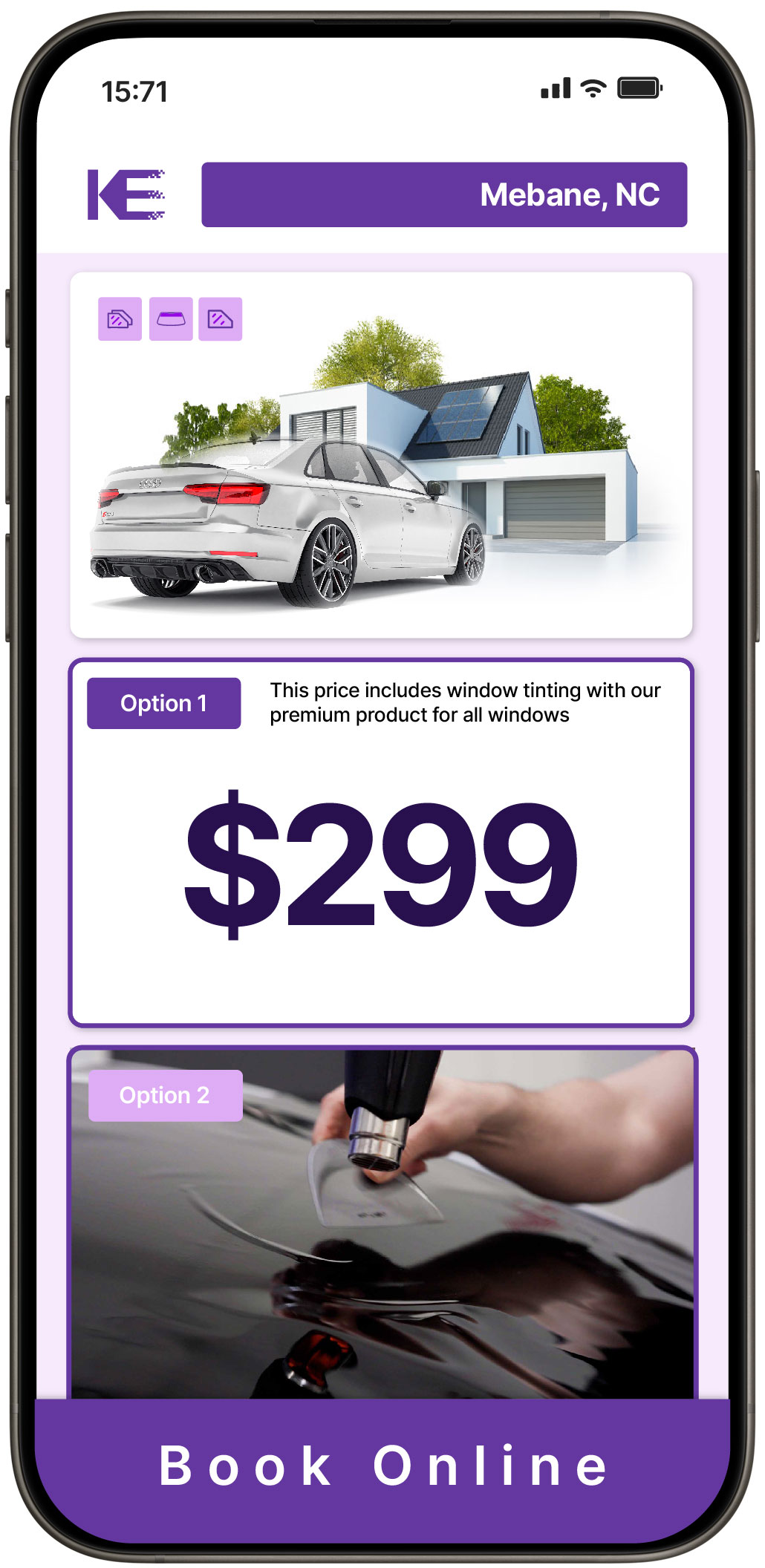 View Affordable Tesla Window Tinting Prices in Wilson, North Carolina