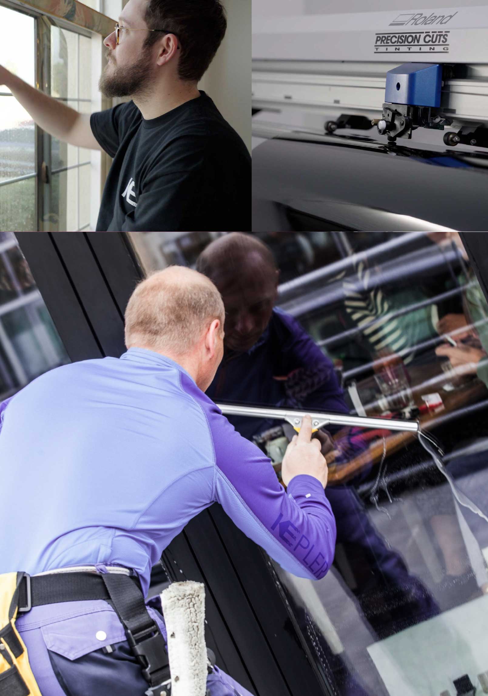 Kepler Expert Applying Anti-Graffiti Window Film to a South Pasadena Shop Front