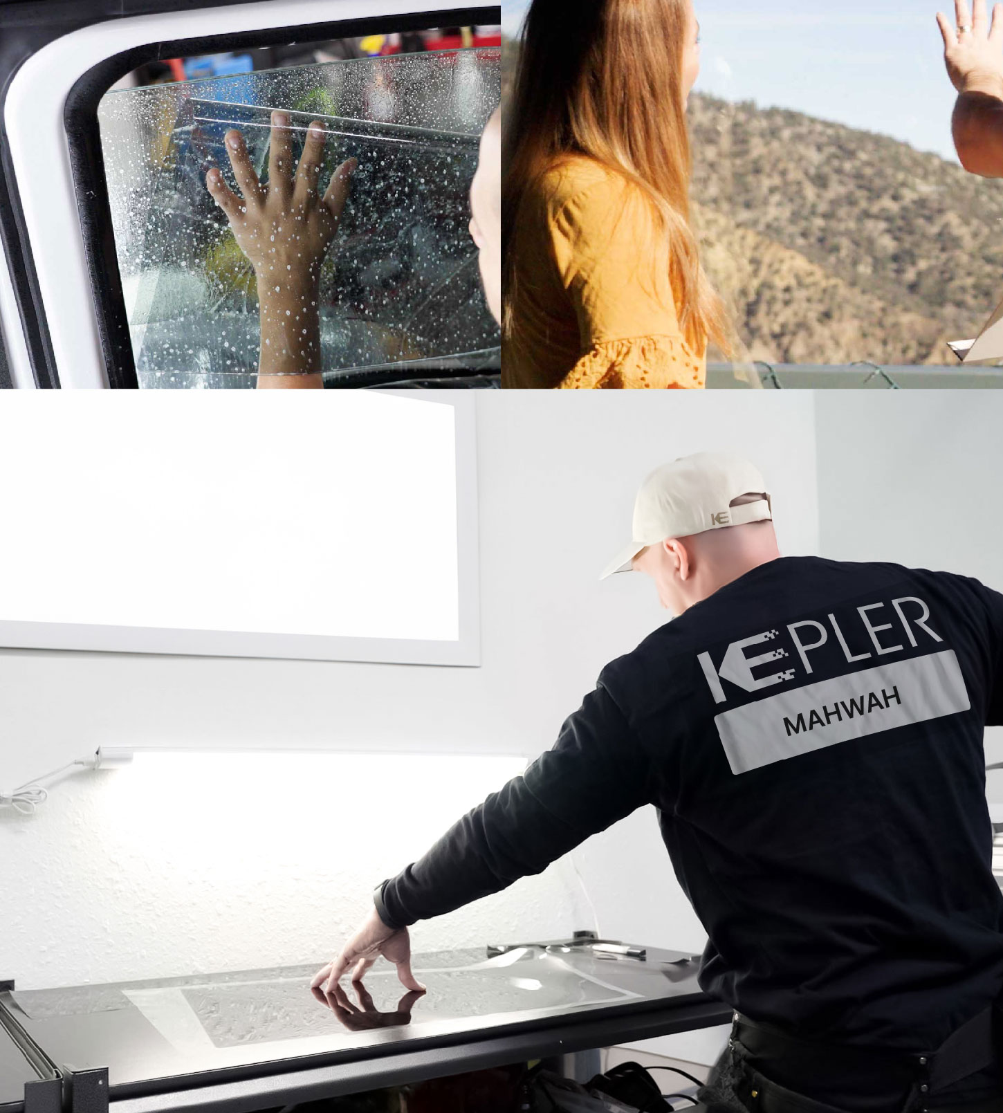 Window Tinting Specialist Cutting Film in Mahwah, New Jersey