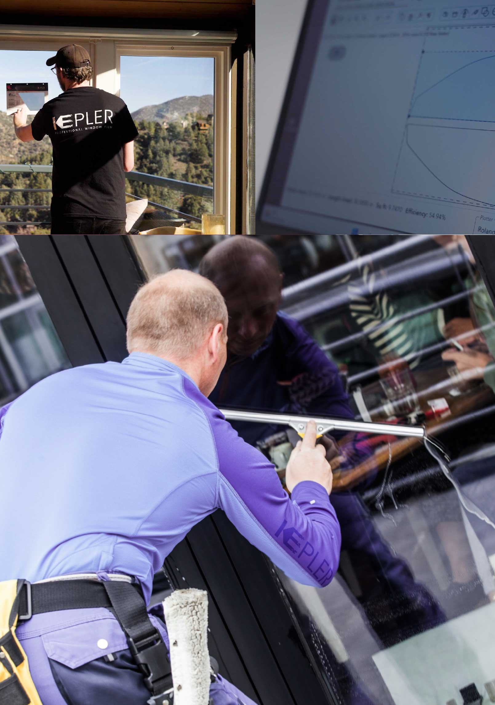 Kepler Skilled Applying Anti-Graffiti Window Film to a Biloxi Shop Front