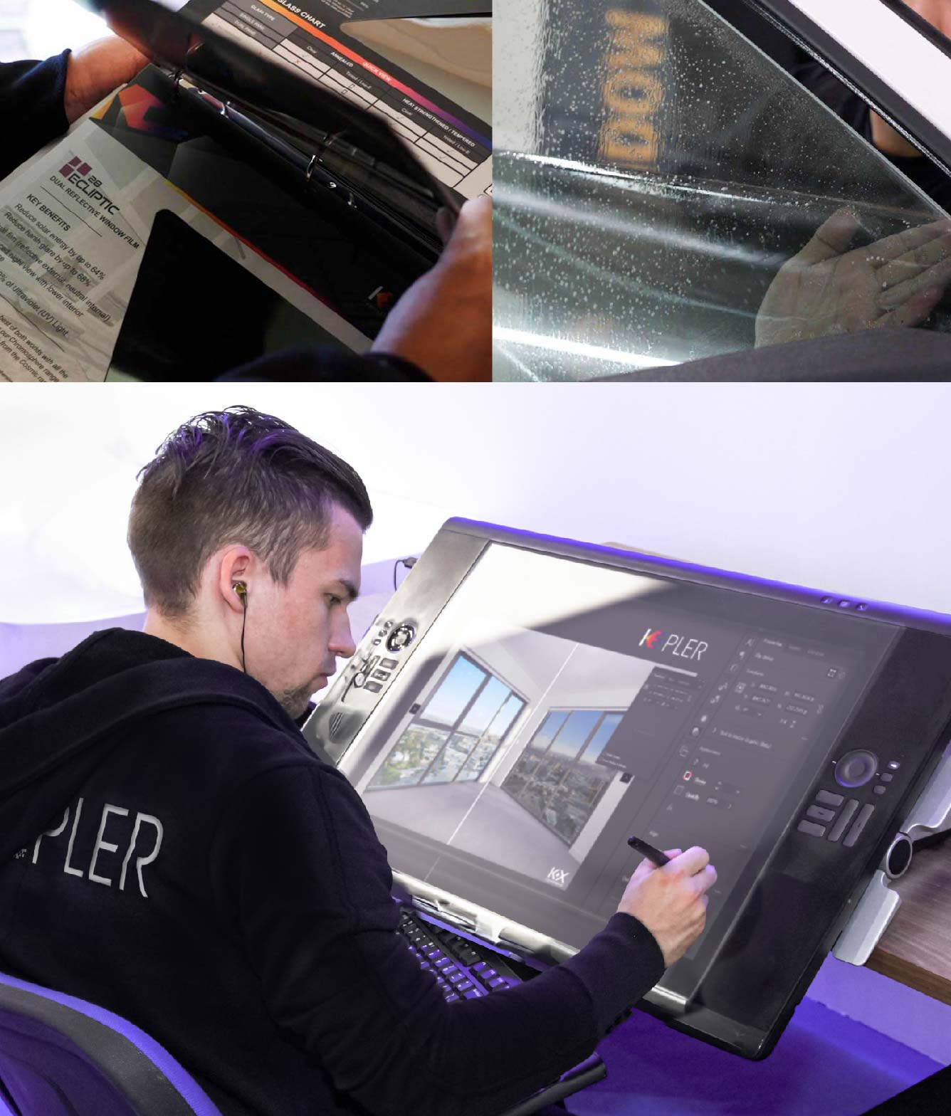 Kepler Specialist Performing Commercial Window Tinting in Dearborn Heights Dearborn Heights