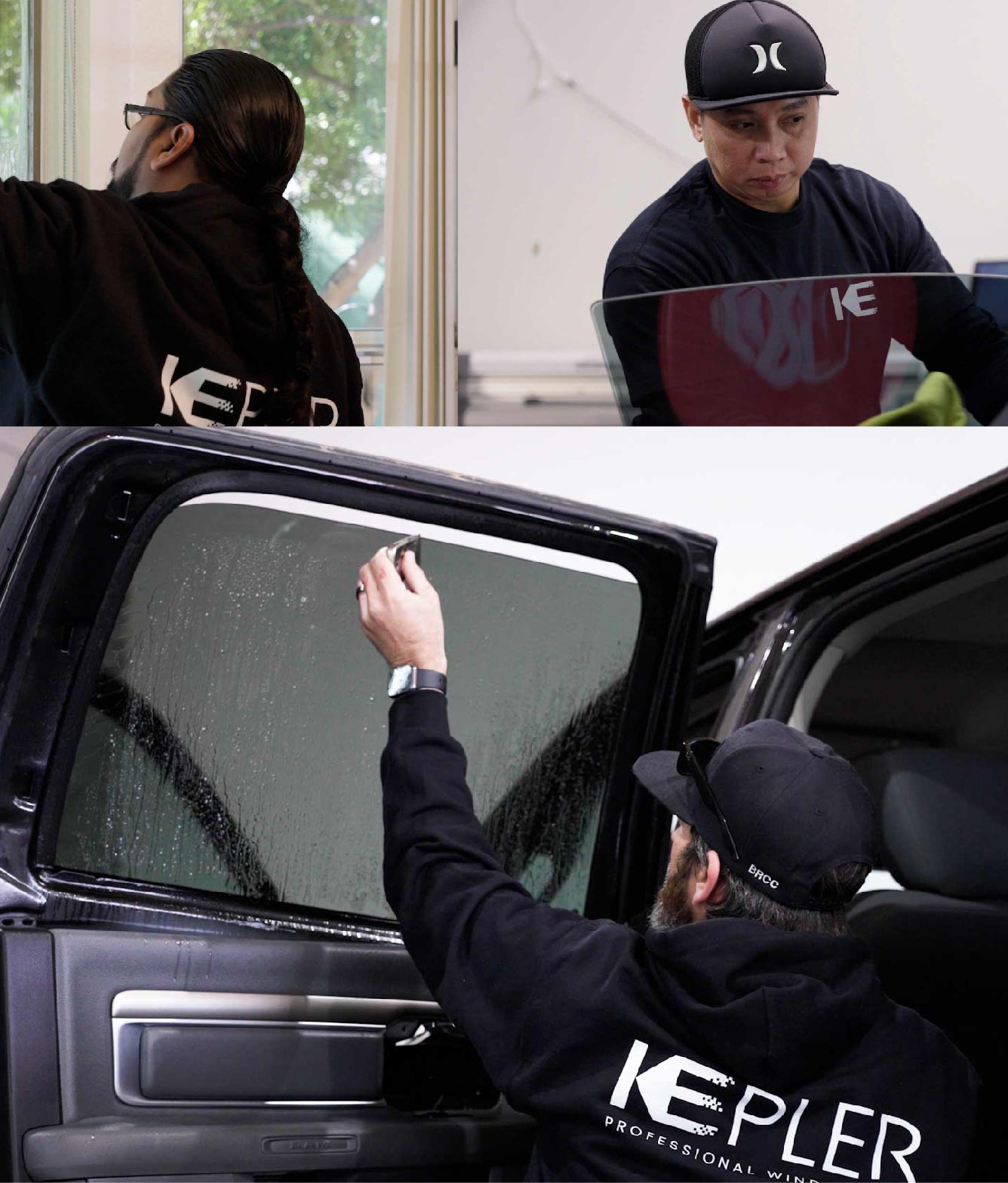 Kepler Window Tinting Specialists at Work in Rio Linda, California