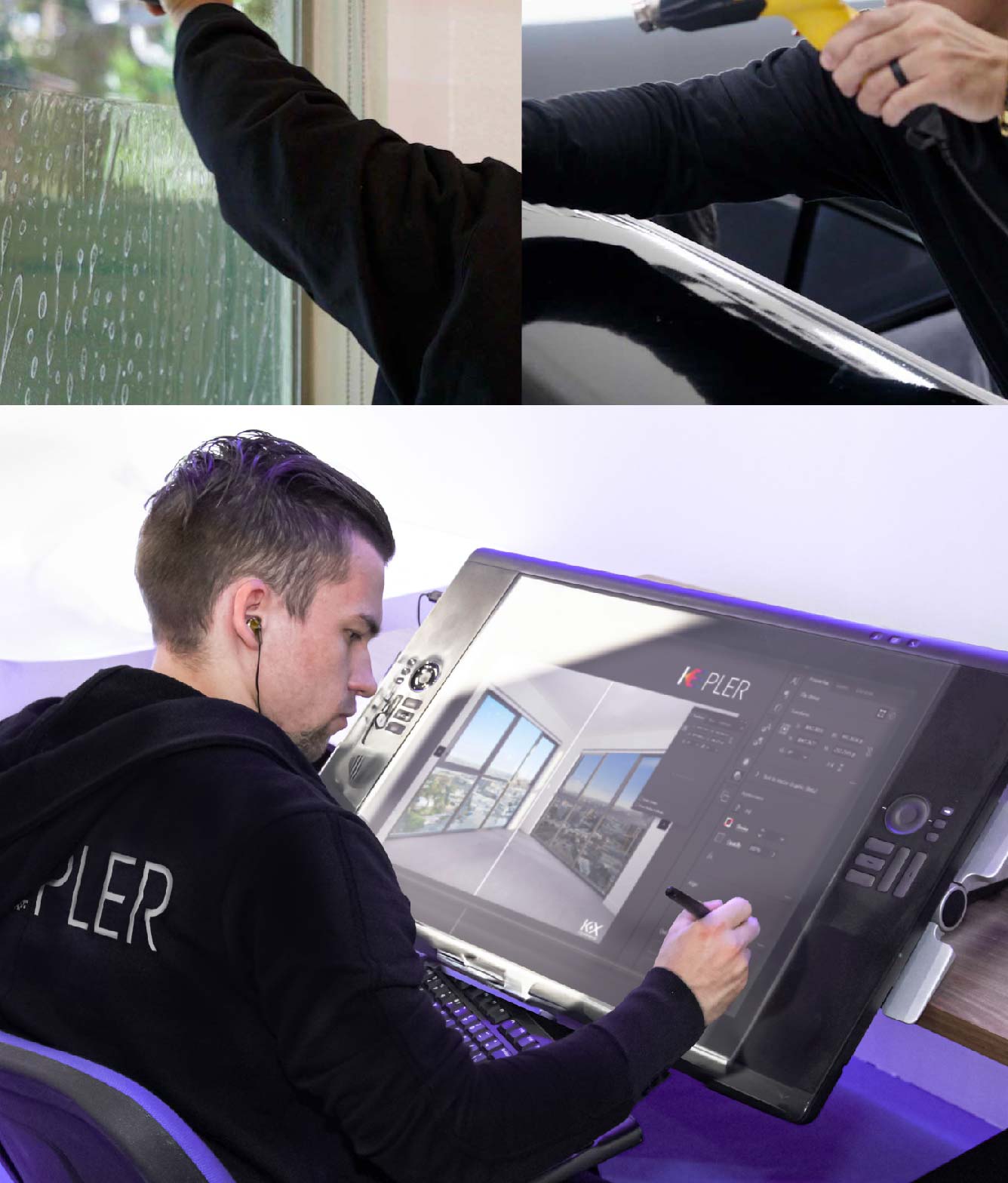 Kepler Specialist Performing Commercial Window Tinting in Sevierville Sevierville