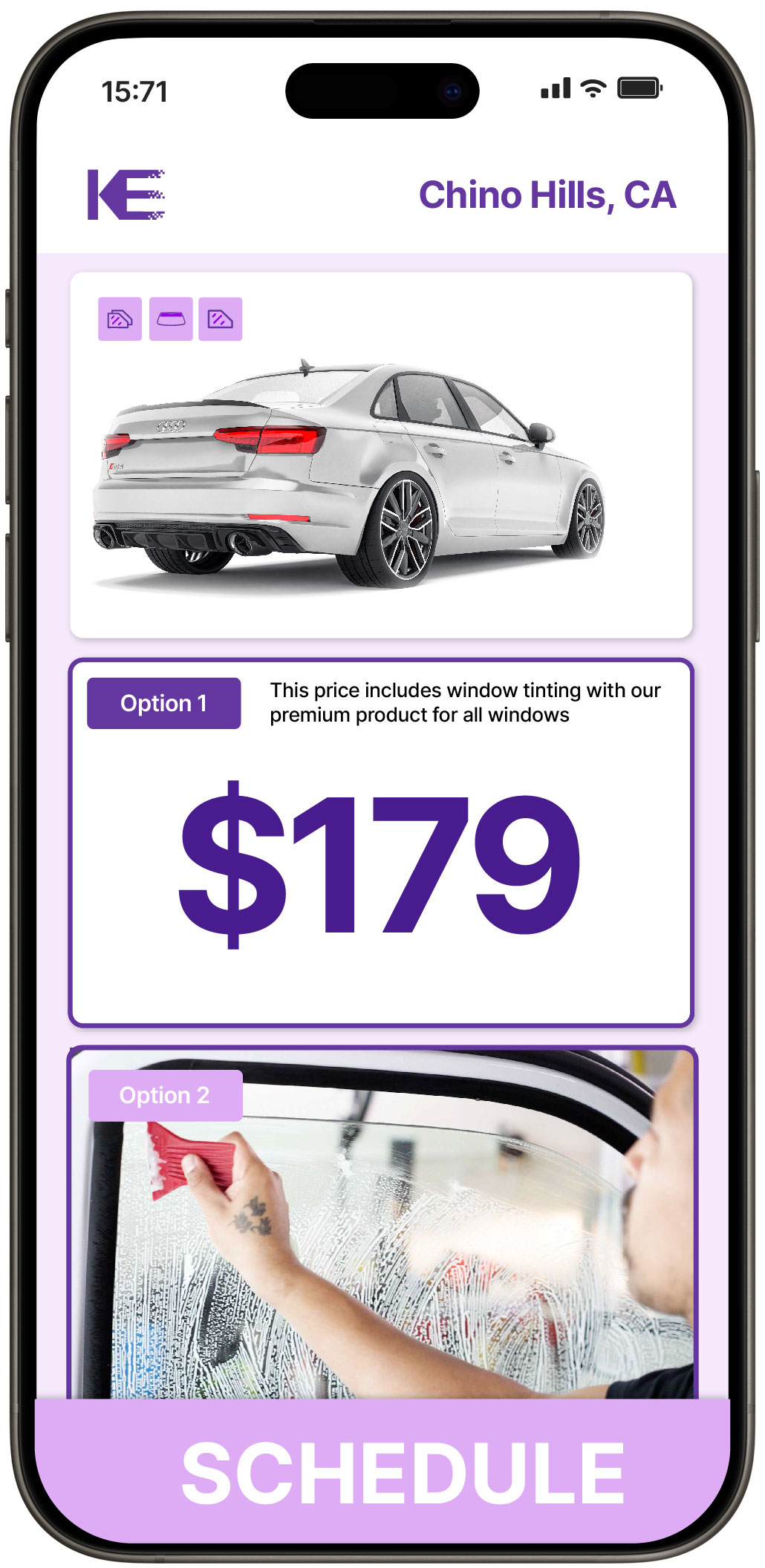 View Competitive Car Window Tinting Prices in Chino Hills, California