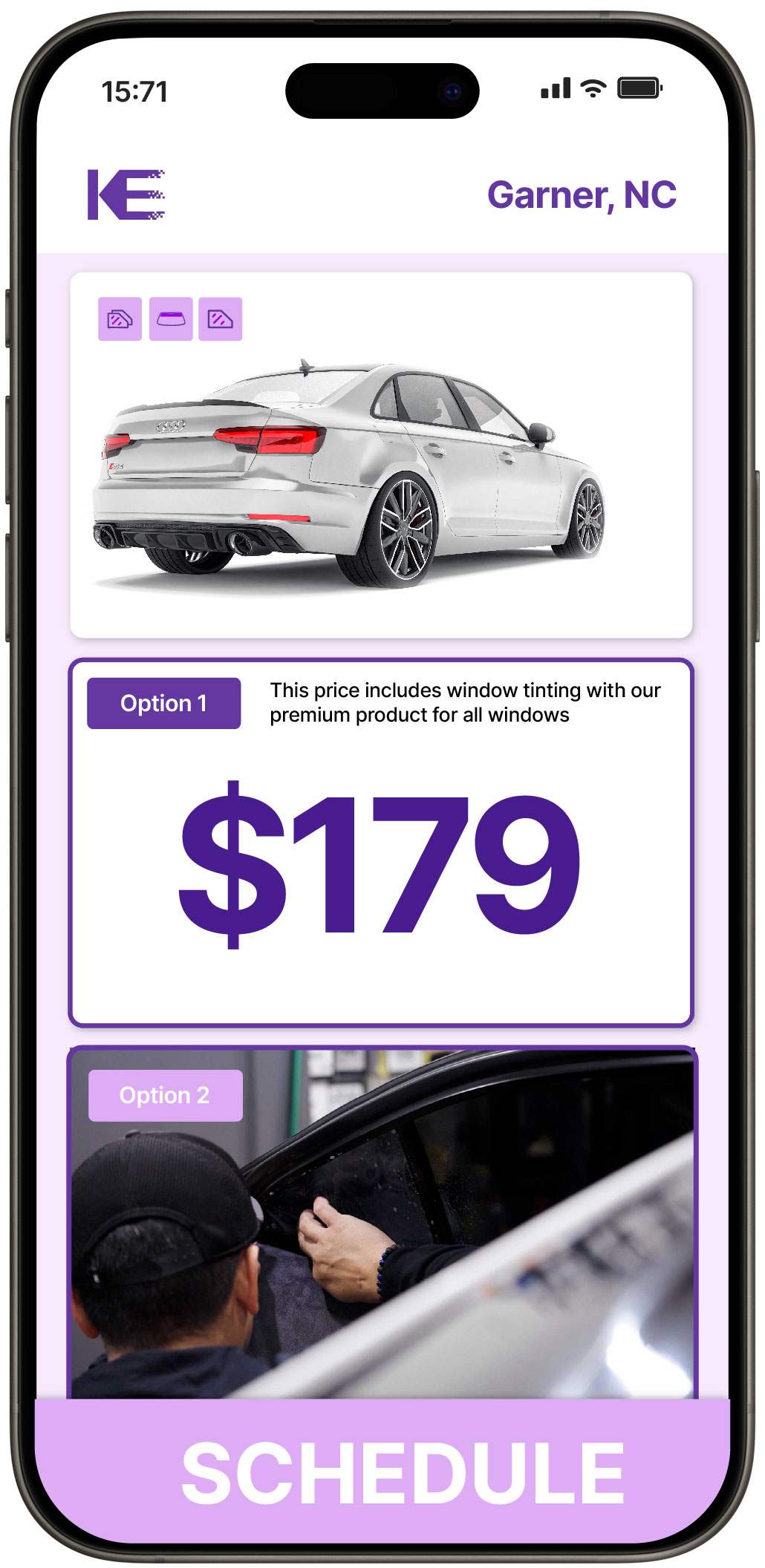 View Affordable Car Window Tinting Prices in Garner, North Carolina