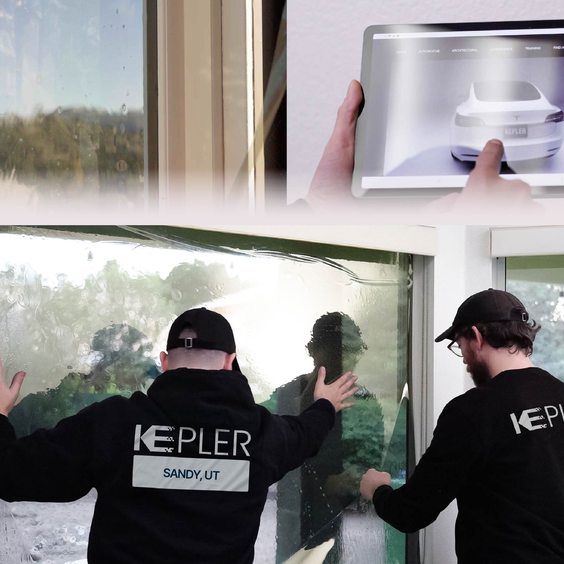 Kepler Specialist Performing Commercial Window Tinting in Sandy Sandy