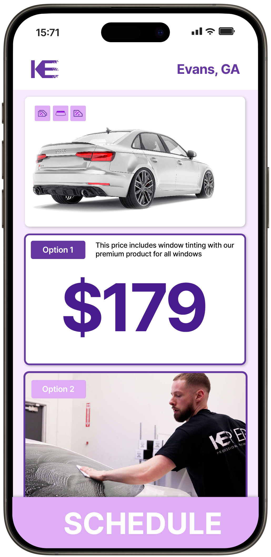 View Affordable Car Window Tinting Rates in Evans, Georgia
