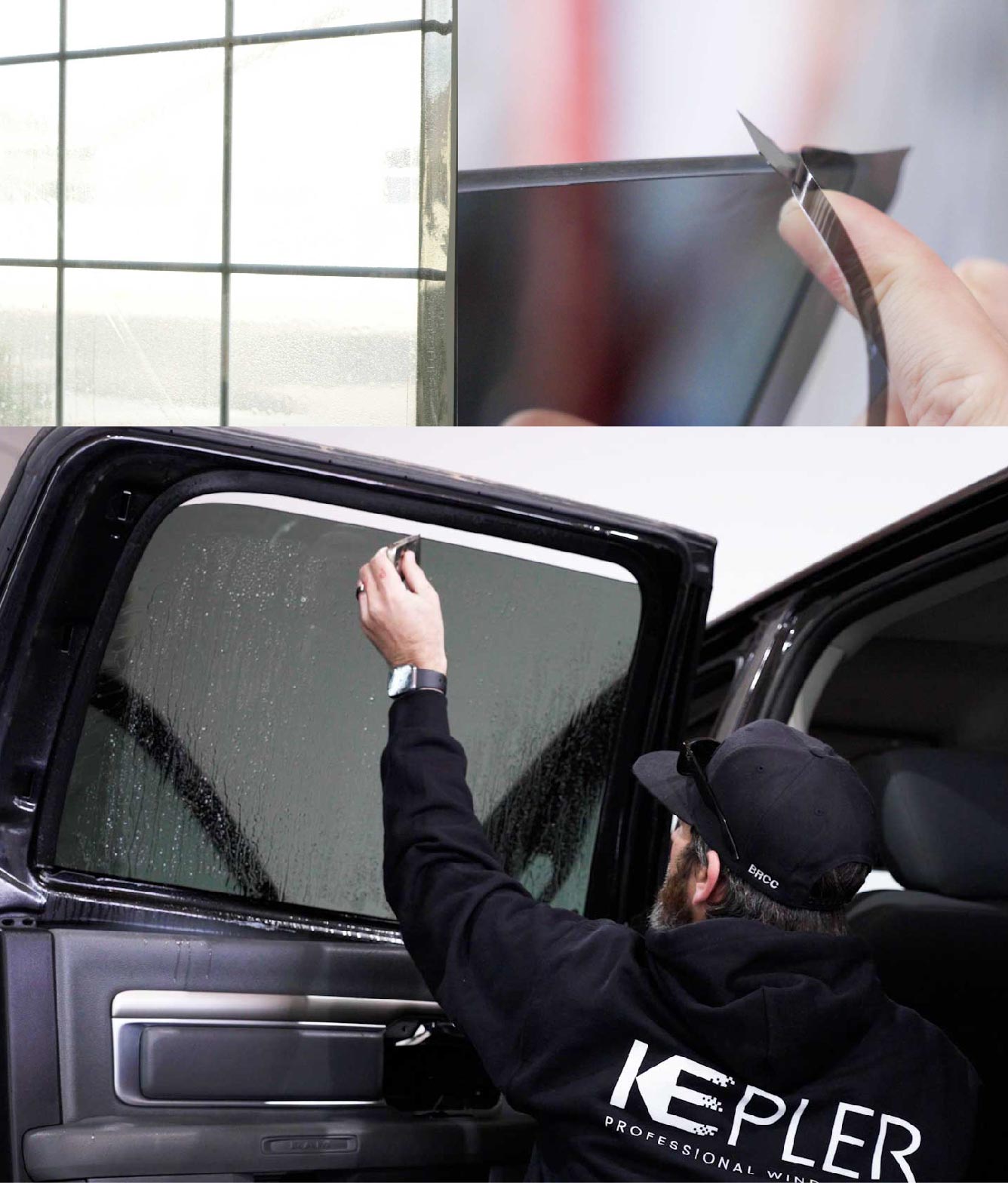 Kepler Window Tinting Specialists at Work in Lakewood, Washington
