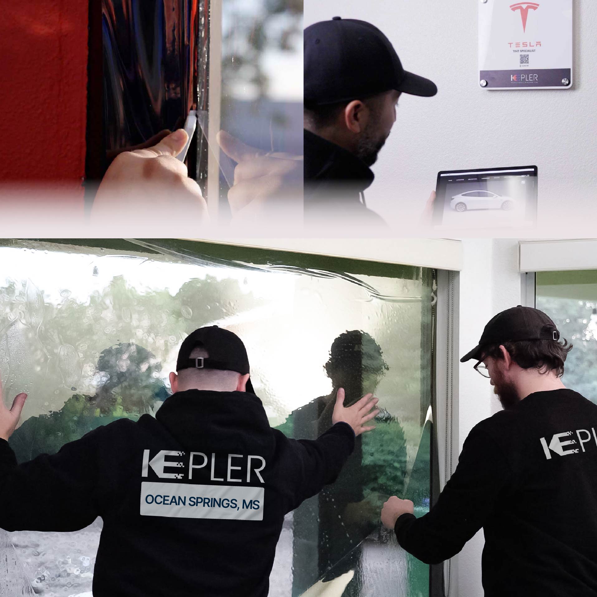 Kepler Specialist Performing Commercial Window Tinting in Ocean Springs Ocean Springs