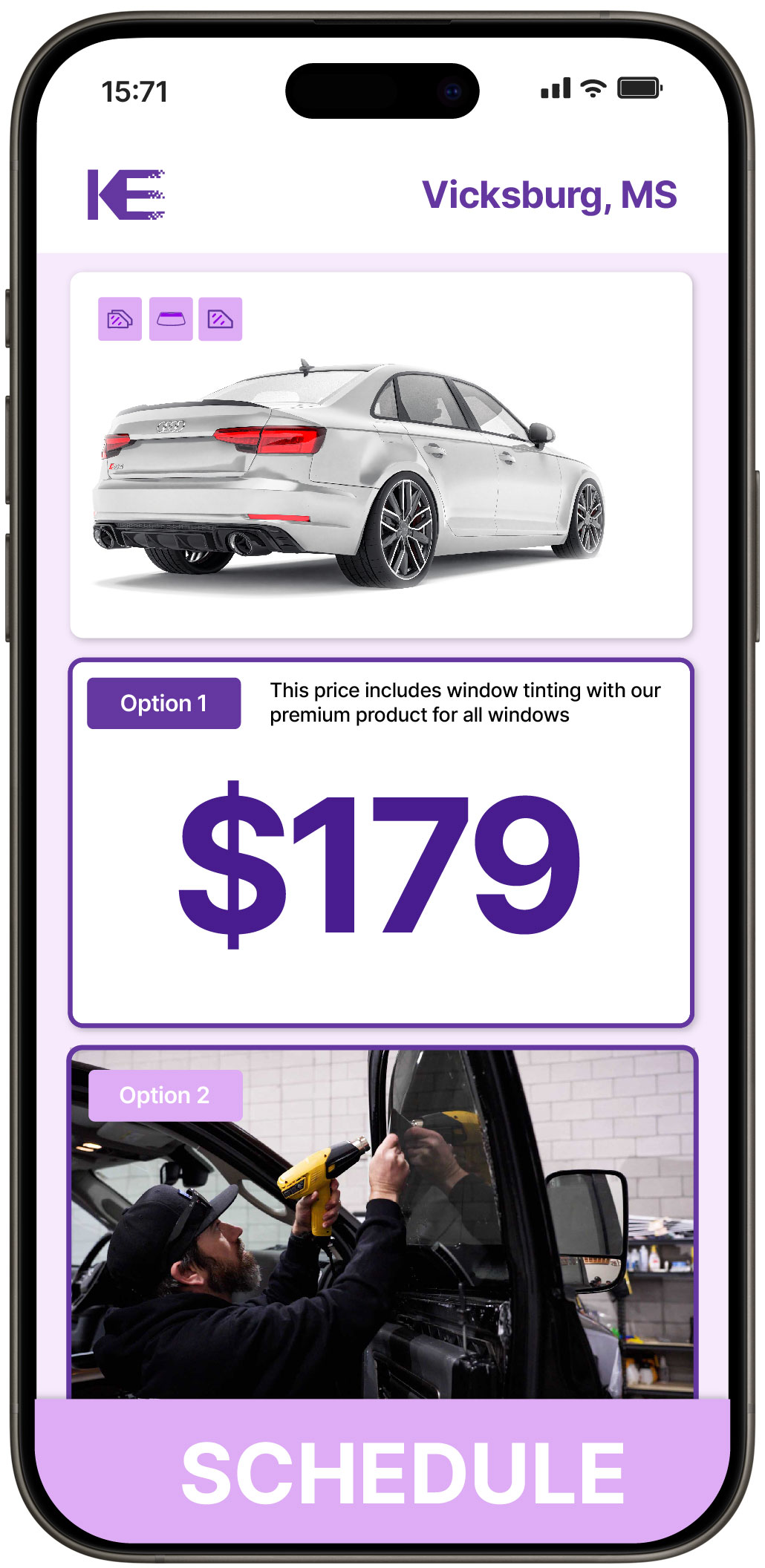 View Competitive Car Window Tinting Prices in Vicksburg, Mississippi