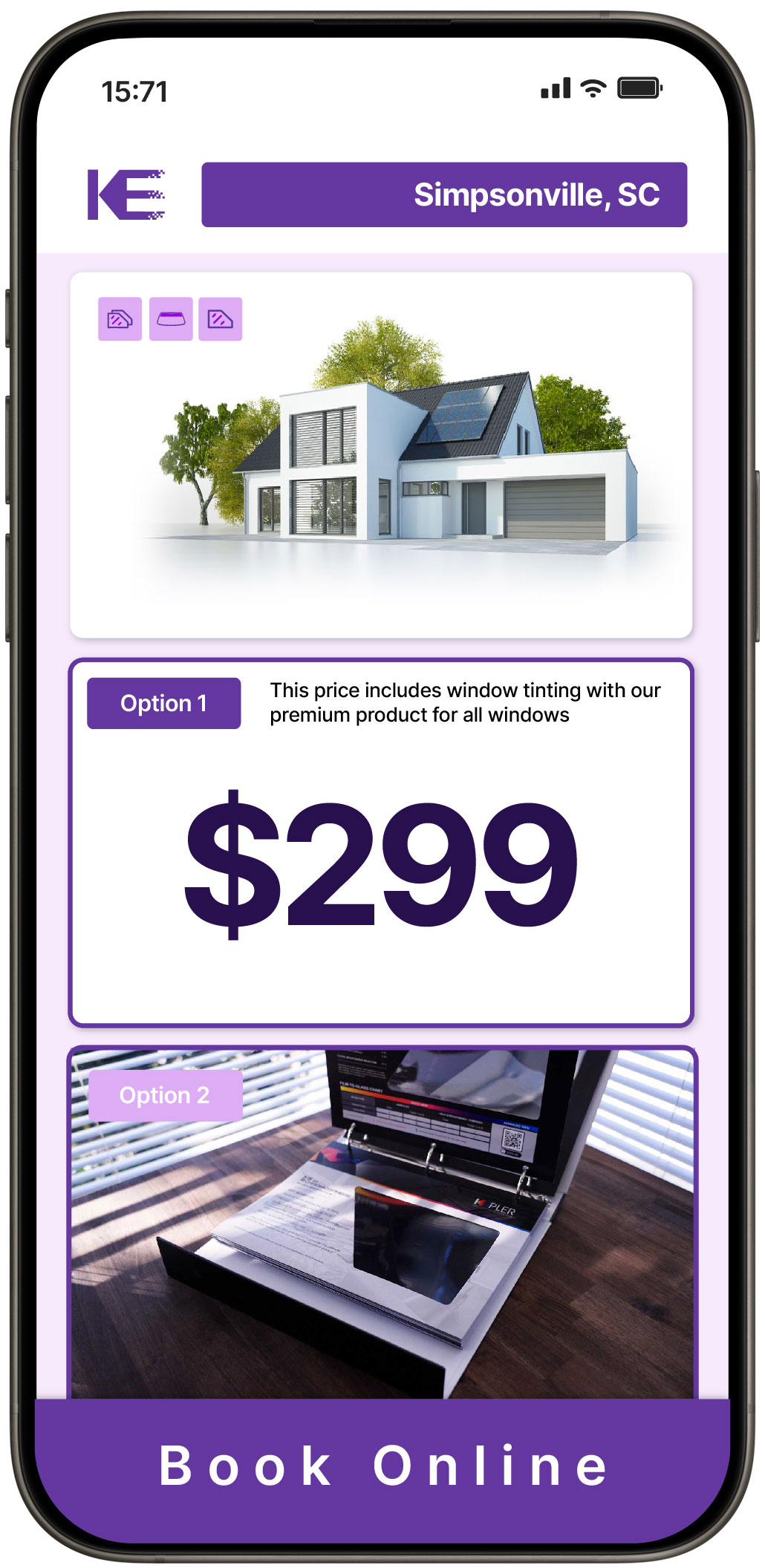 View Competitive Home Window Tinting Prices in Simpsonville, South Carolina