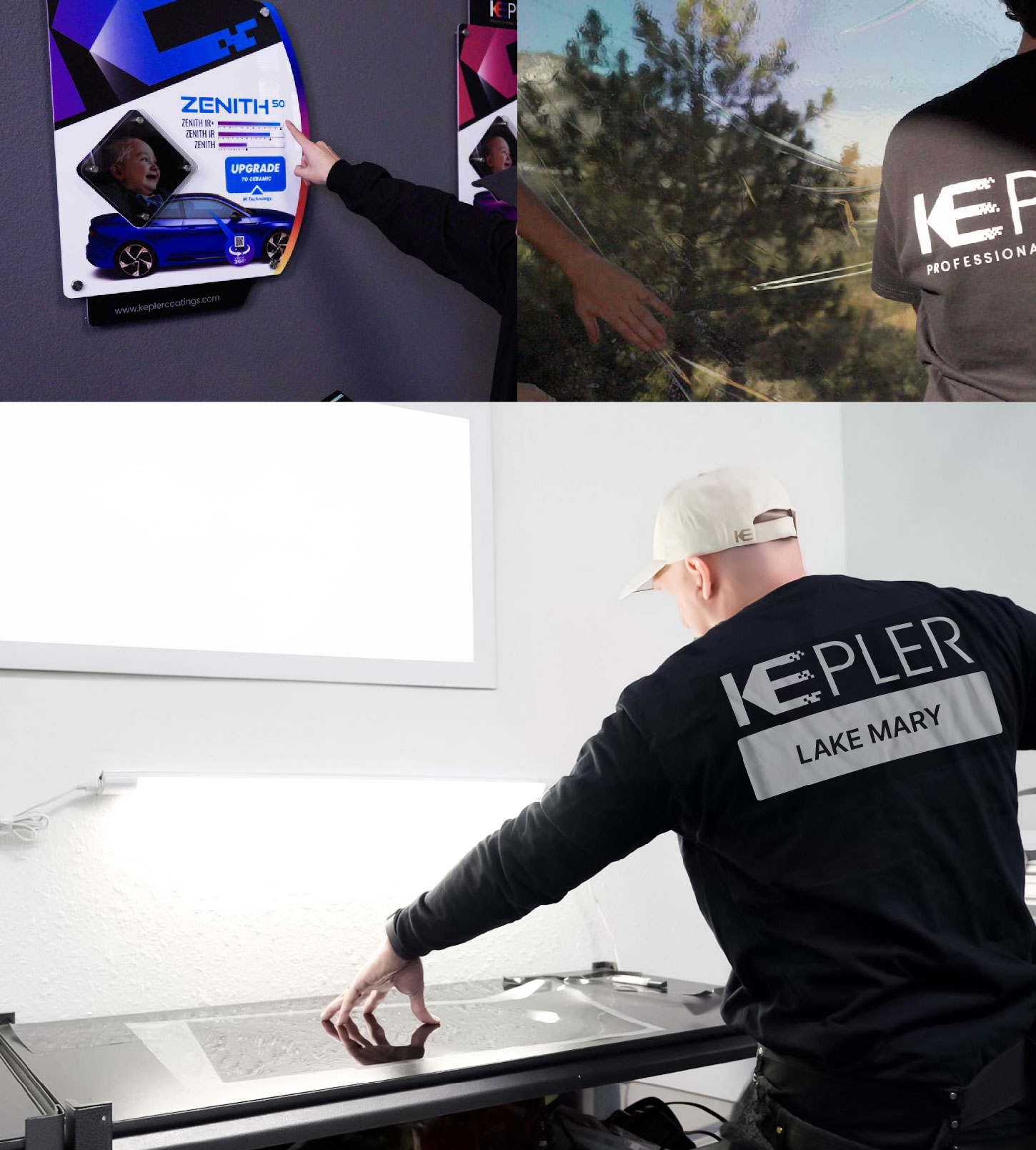 Window Tinting Specialist Cutting Film in Lake Mary, Florida